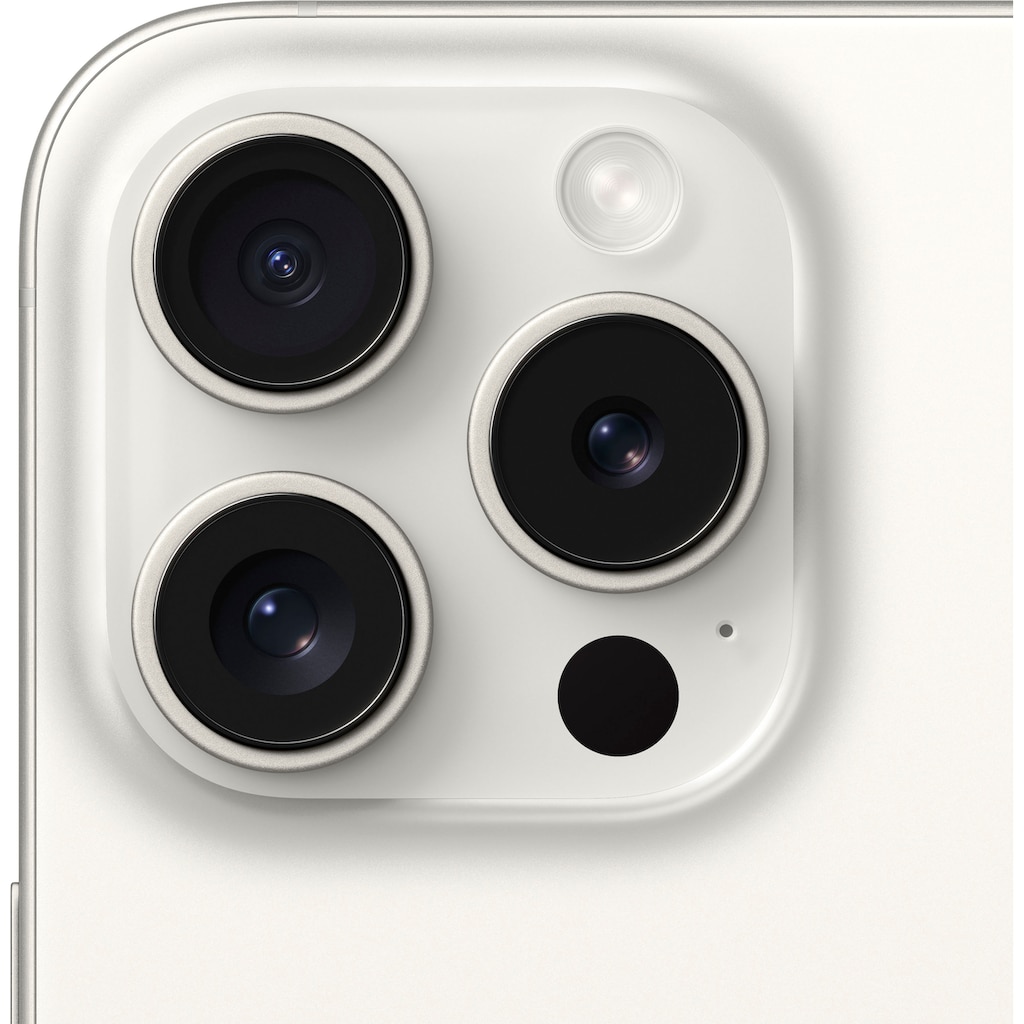 Apple Smartphone »iPhone 15 Pro 256GB«, white titanium, 15,5 cm/6,1 Zoll, 256 GB Speicherplatz, 48 MP Kamera