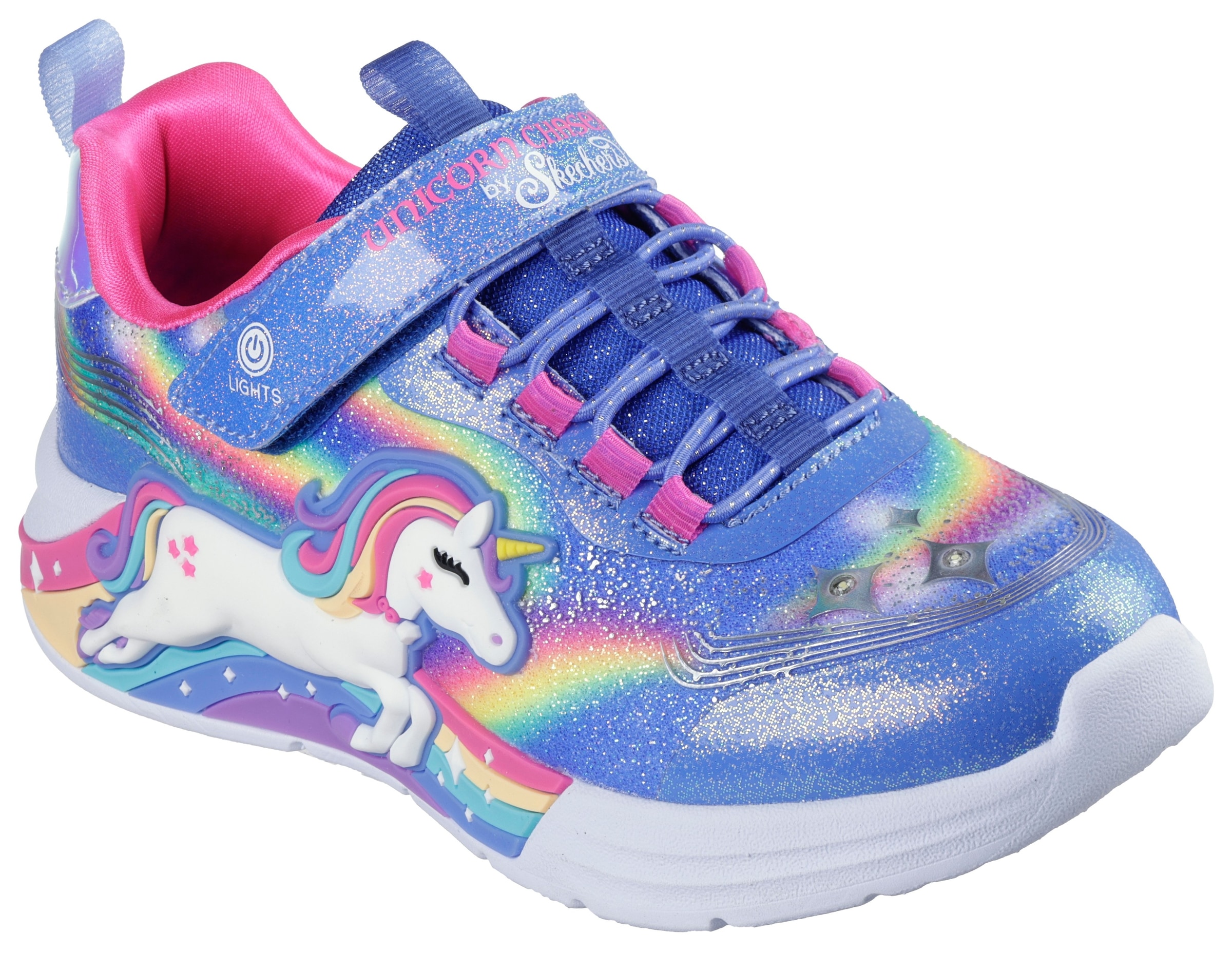 Skechers Sneaker »UNICORN CHASER«  Blinkschuh mit Einhorn, Größenschablone zum Download