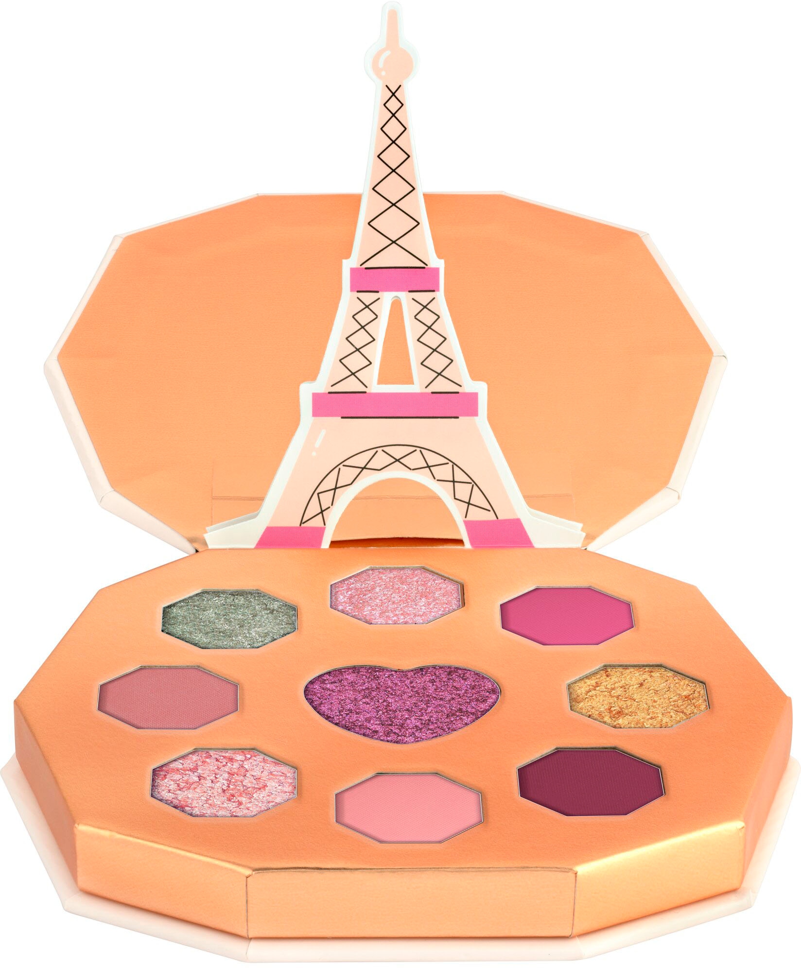 Essence Lidschatten-Palette »EMILY IN PARIS by essence eyeshadow palette«, (Packung, 3 tlg.), Augen-Make-Up mit verschiedenen Texturen, vegan