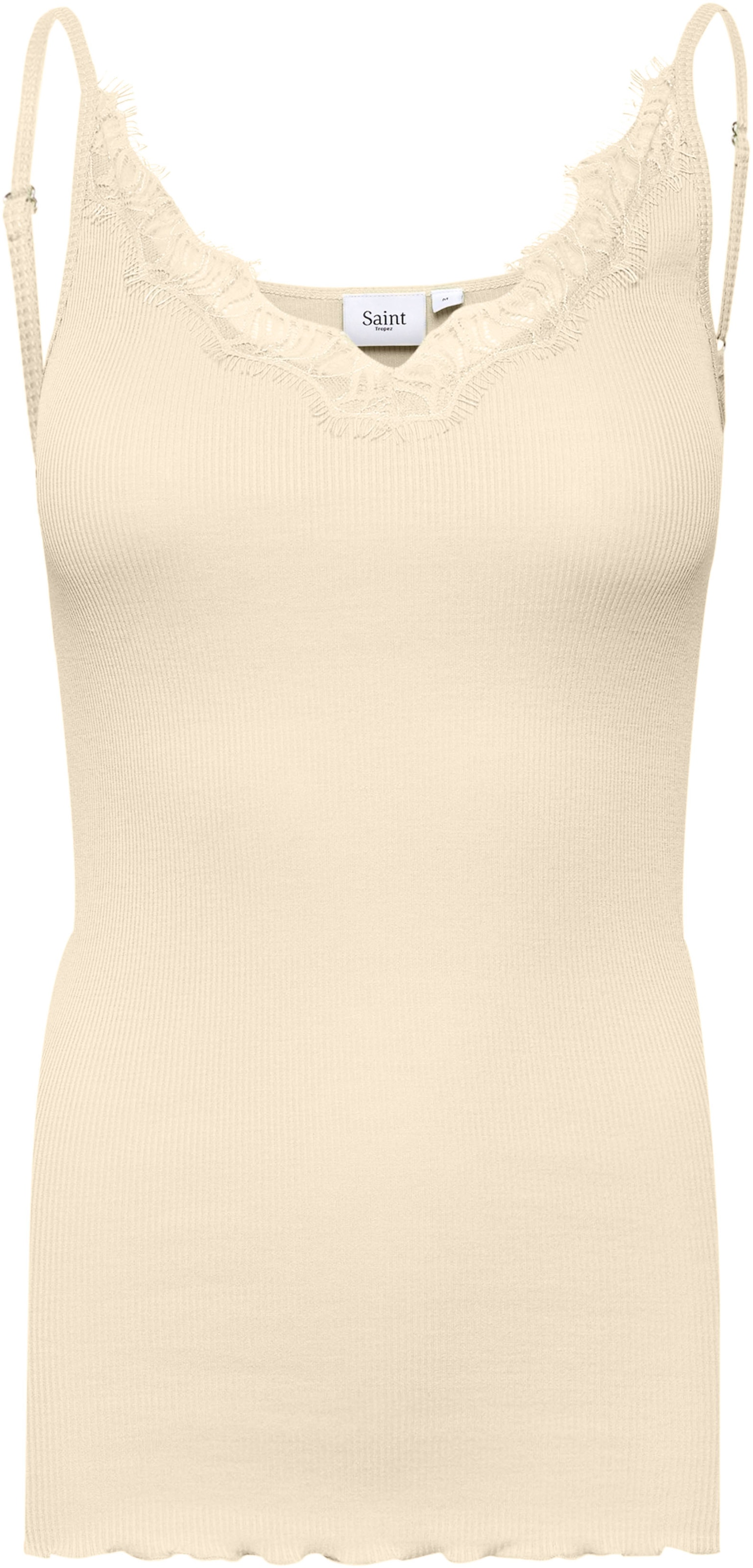 Saint Tropez Spaghettitop »SZ-MAYA STRAP TOP«, mit Seidenanteil