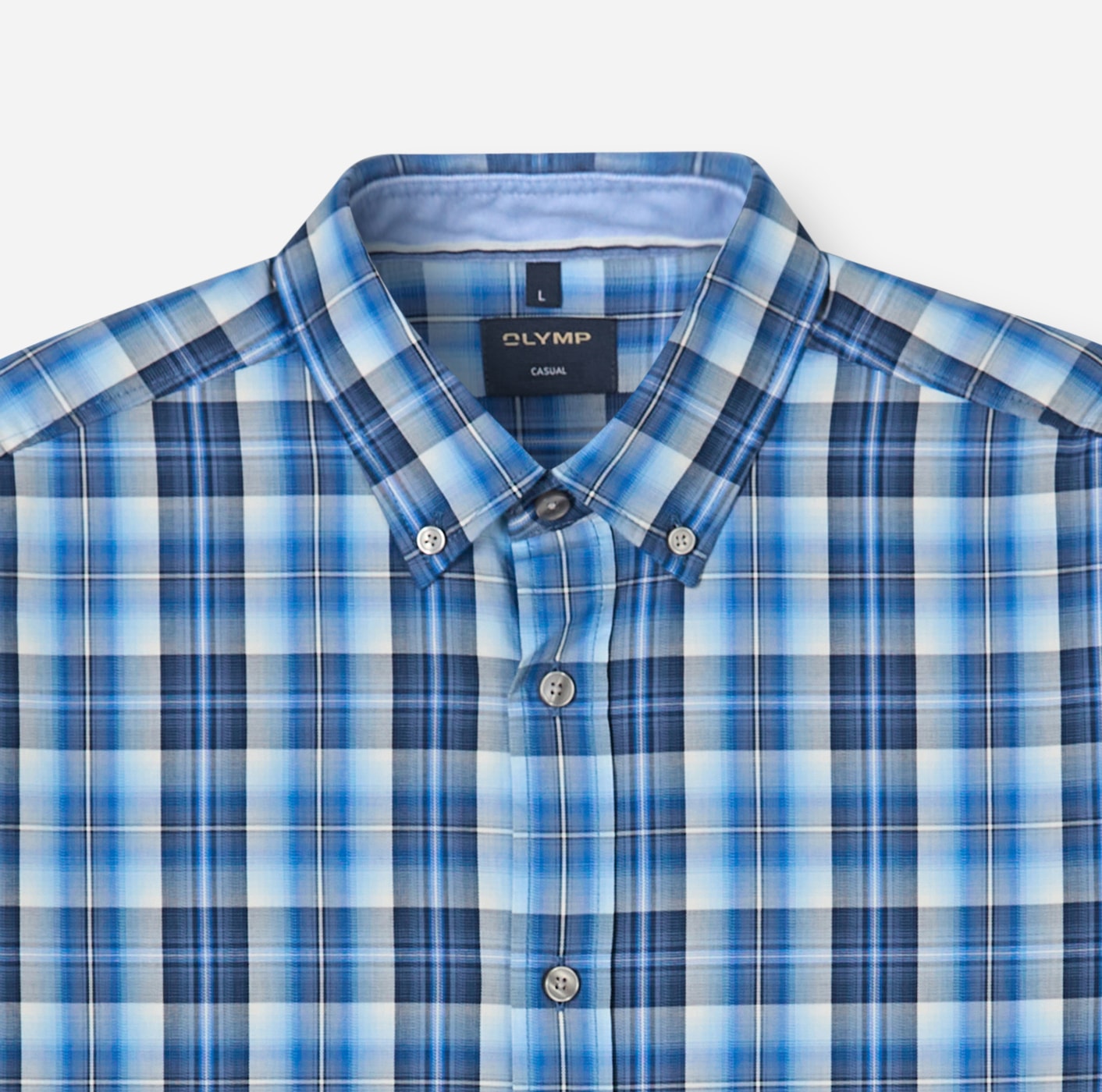 OLYMP Langarmhemd Freizeithemd, regular fit, Button-down-Kragen