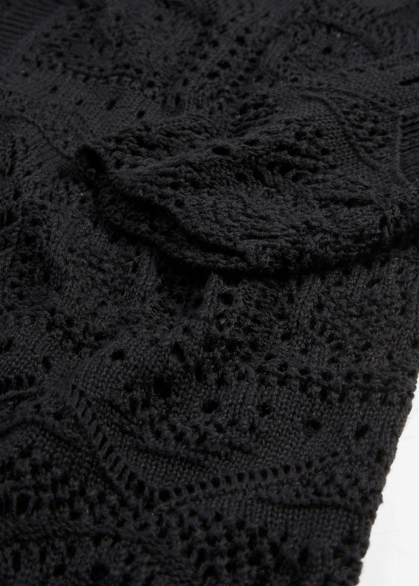 bonprix Longstrickjacke 1 tlg. lockere und offene Passform, mit femininem Lochmuster, casual Stil