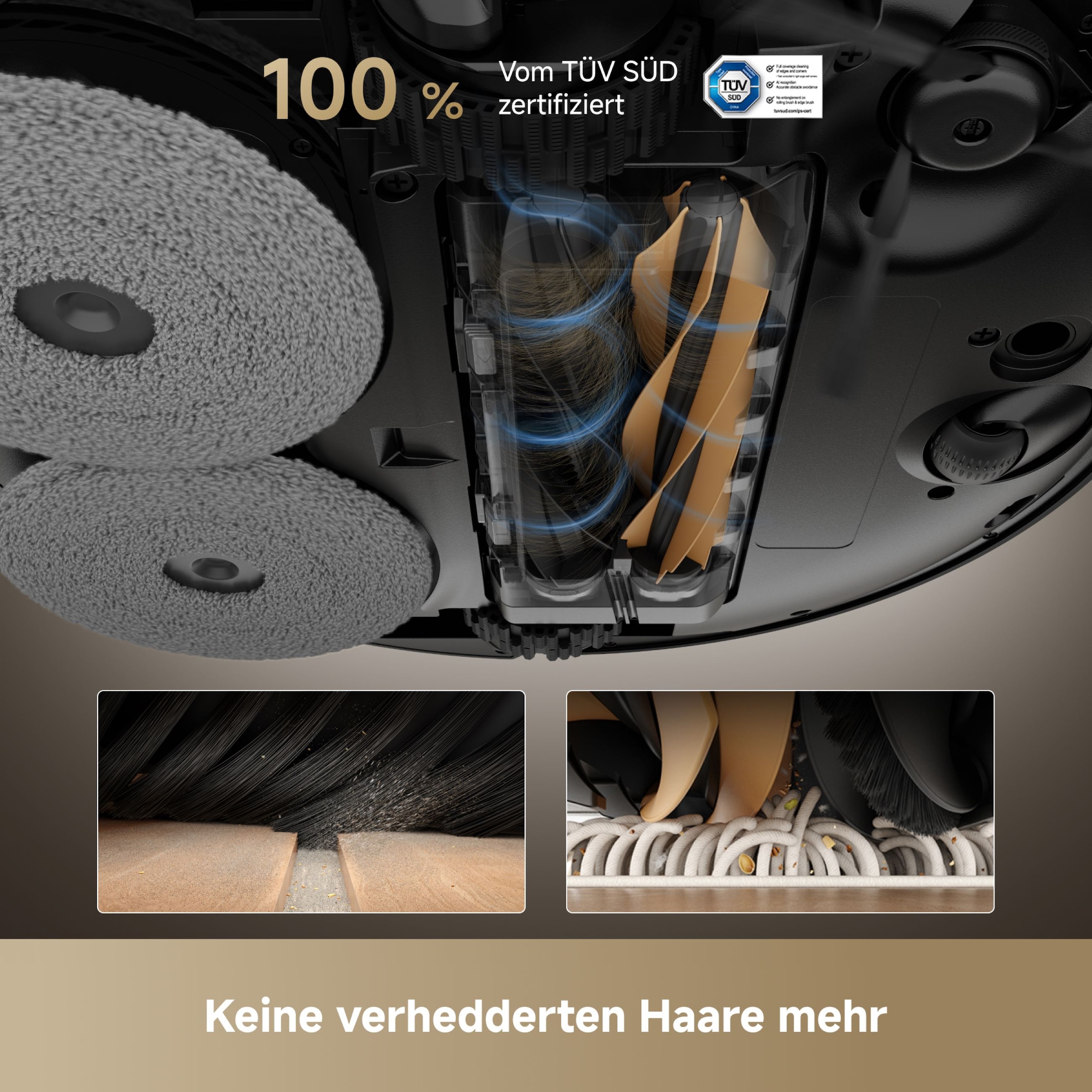 Dreame Saugroboter »Dreame X50 Master mit Wischfunktion, 20.000 Pa Saugkraft«, Hindernisüberwindung, kompakte Basisstation
