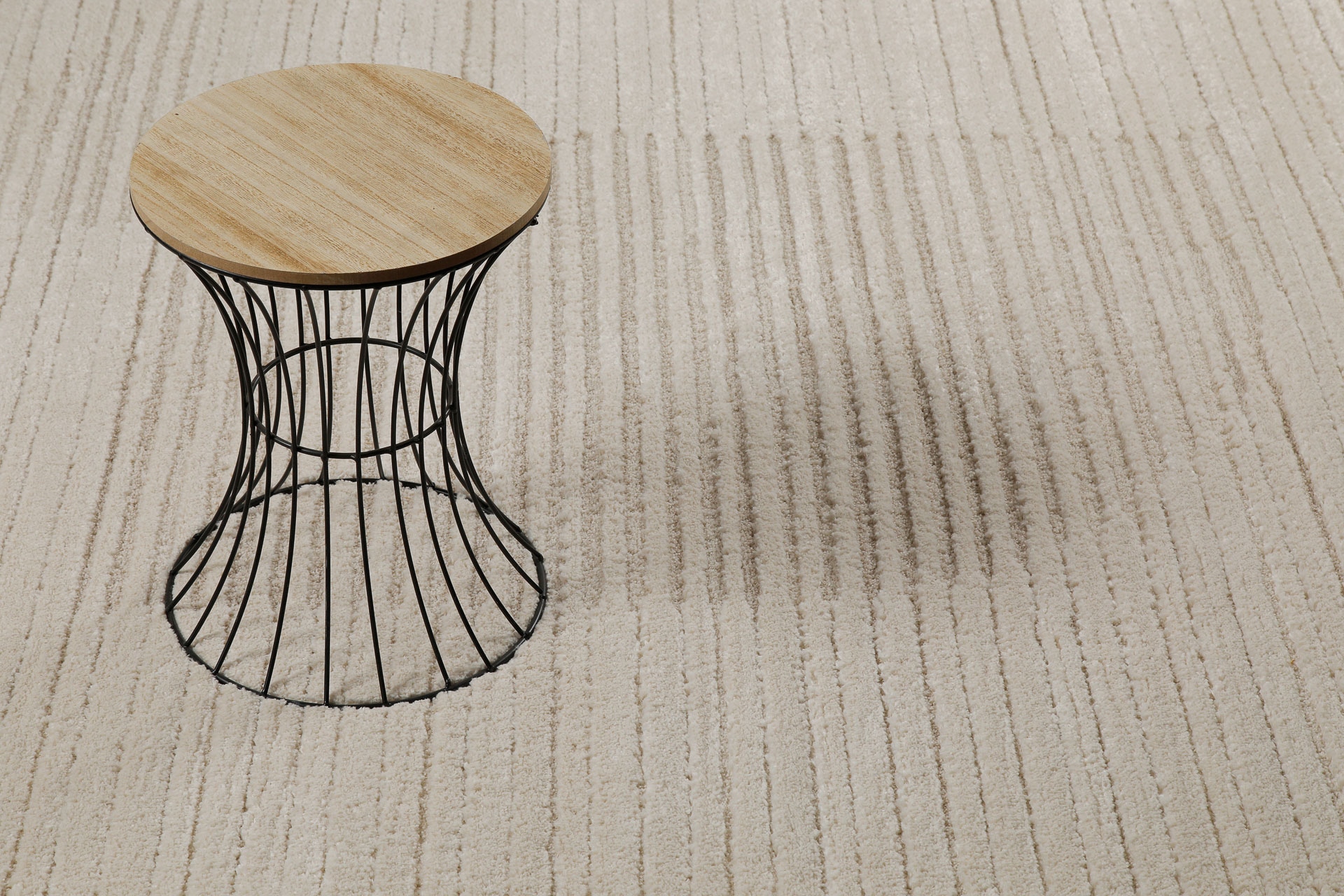 Wecon home Teppich »Sven«, rechteckig, 18 mm Höhe, Gewebt, Hoch-Tief, pflegeleicht, Streifen Muster, Scandi, Wohnzimmer