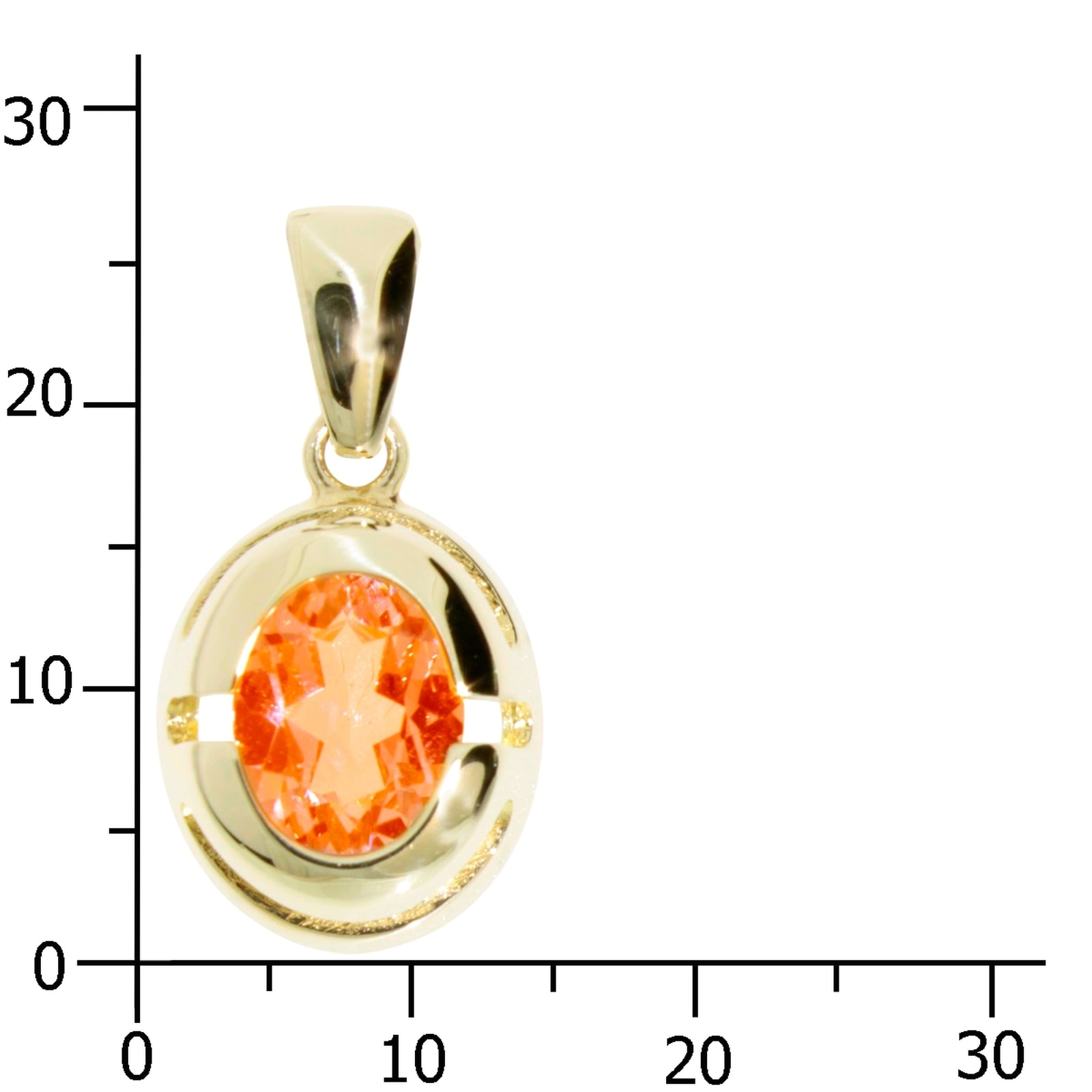 OSTSEE-SCHMUCK Kettenanhänger »- Valeska - Gold 333/000 - Citrin«