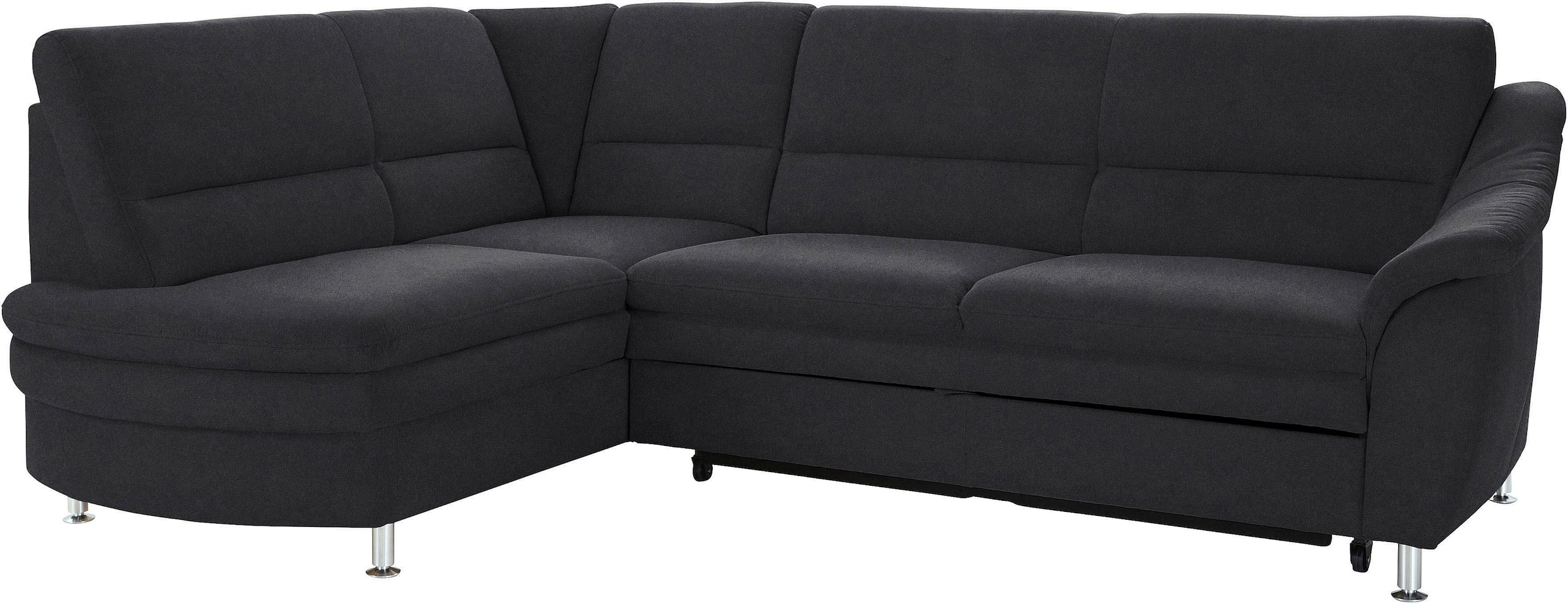 sit&more Ecksofa »Cardoso L-Form« mit Federkern, wahlweise mit Bettfunktion und Schubkasten