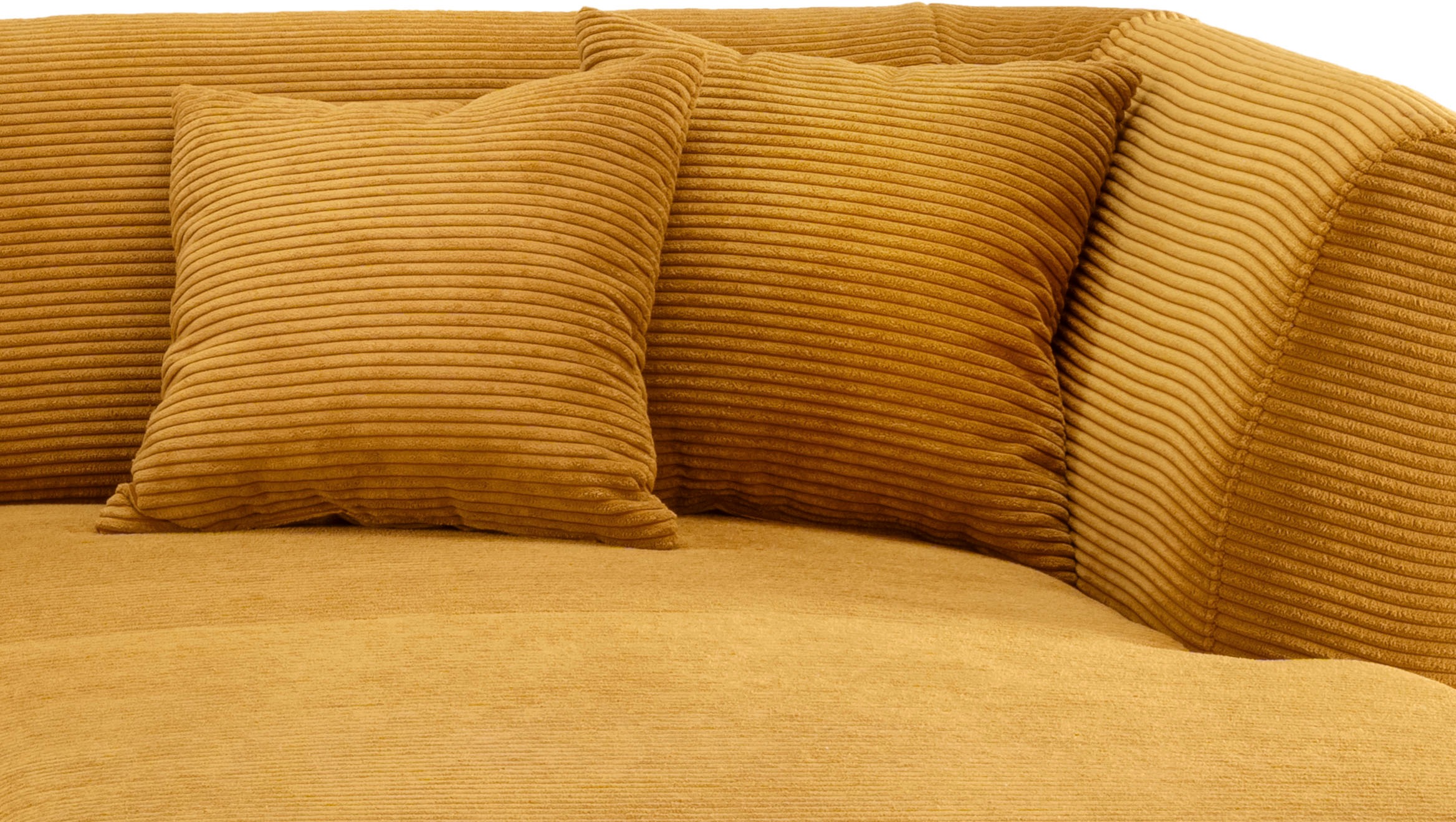 INOSIGN Ecksofa »Colori L-Form«, Holzfußfarbe wählbar, inkl. 4x Zierkissen
