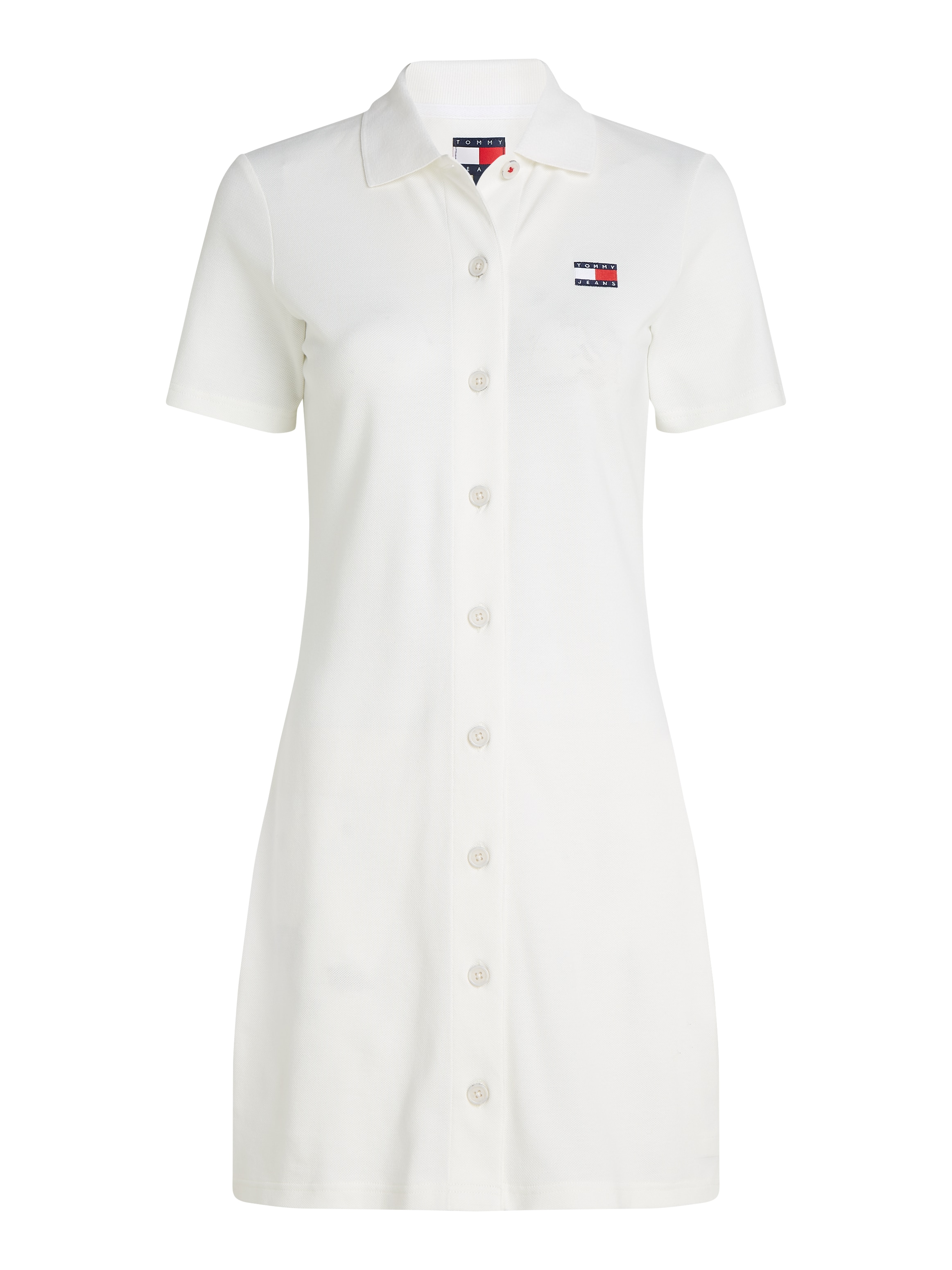 Tommy Jeans Polokleid »TJW BADGE PIQUE POLO DRESS«, mit Logo-Badge