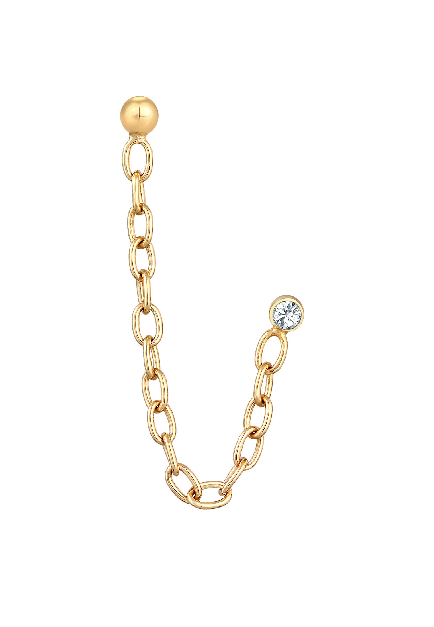 Elli Paar Ohrstecker »Ohrringe Kette Piercing 925 Silber, mit Kristallen von Swarovski®«
