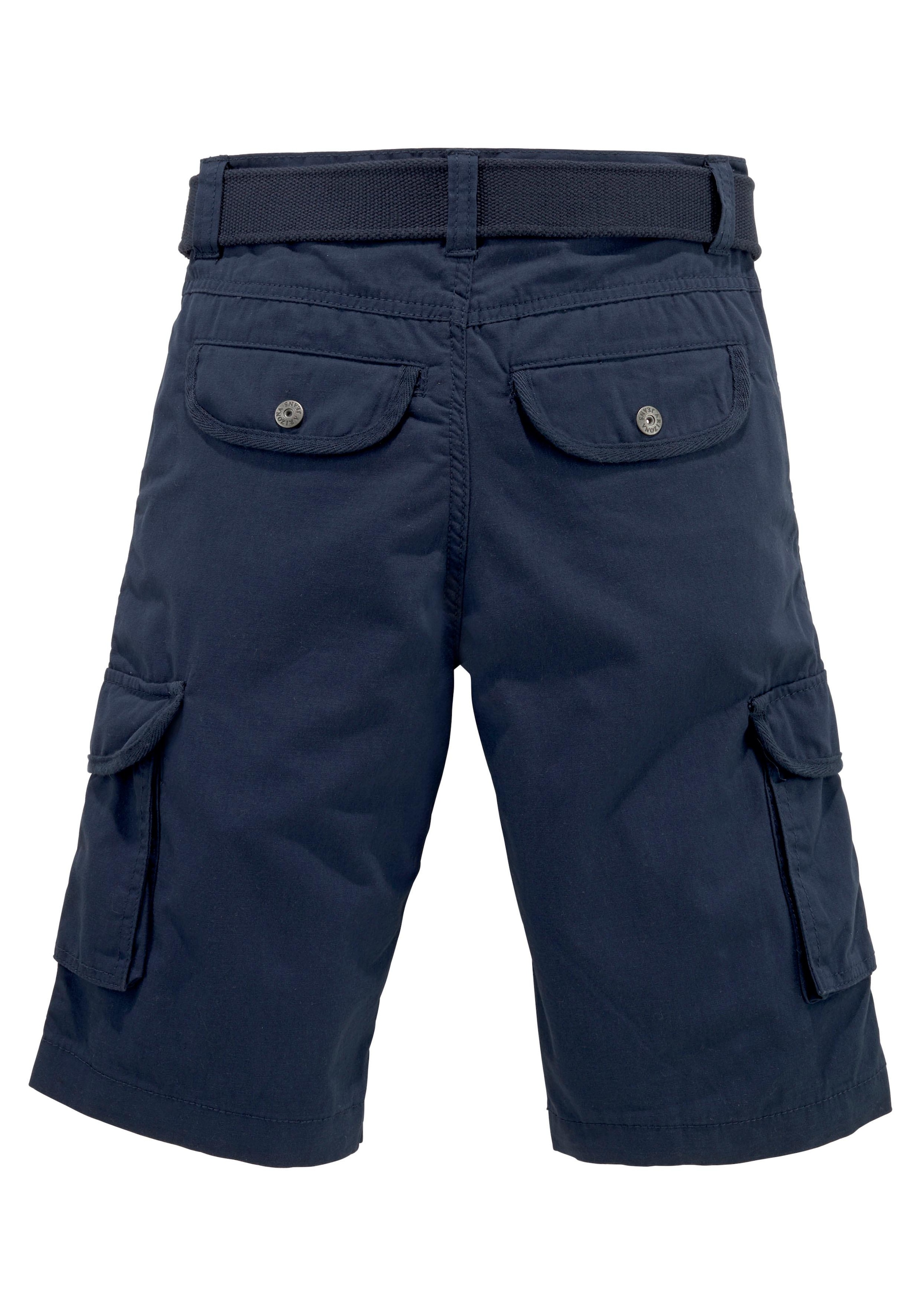 KIDSWORLD Shorts »2tgl. Bermudas mit Gürtel«, (Set, 2 tlg.), mit Textilgürtel für Jungen