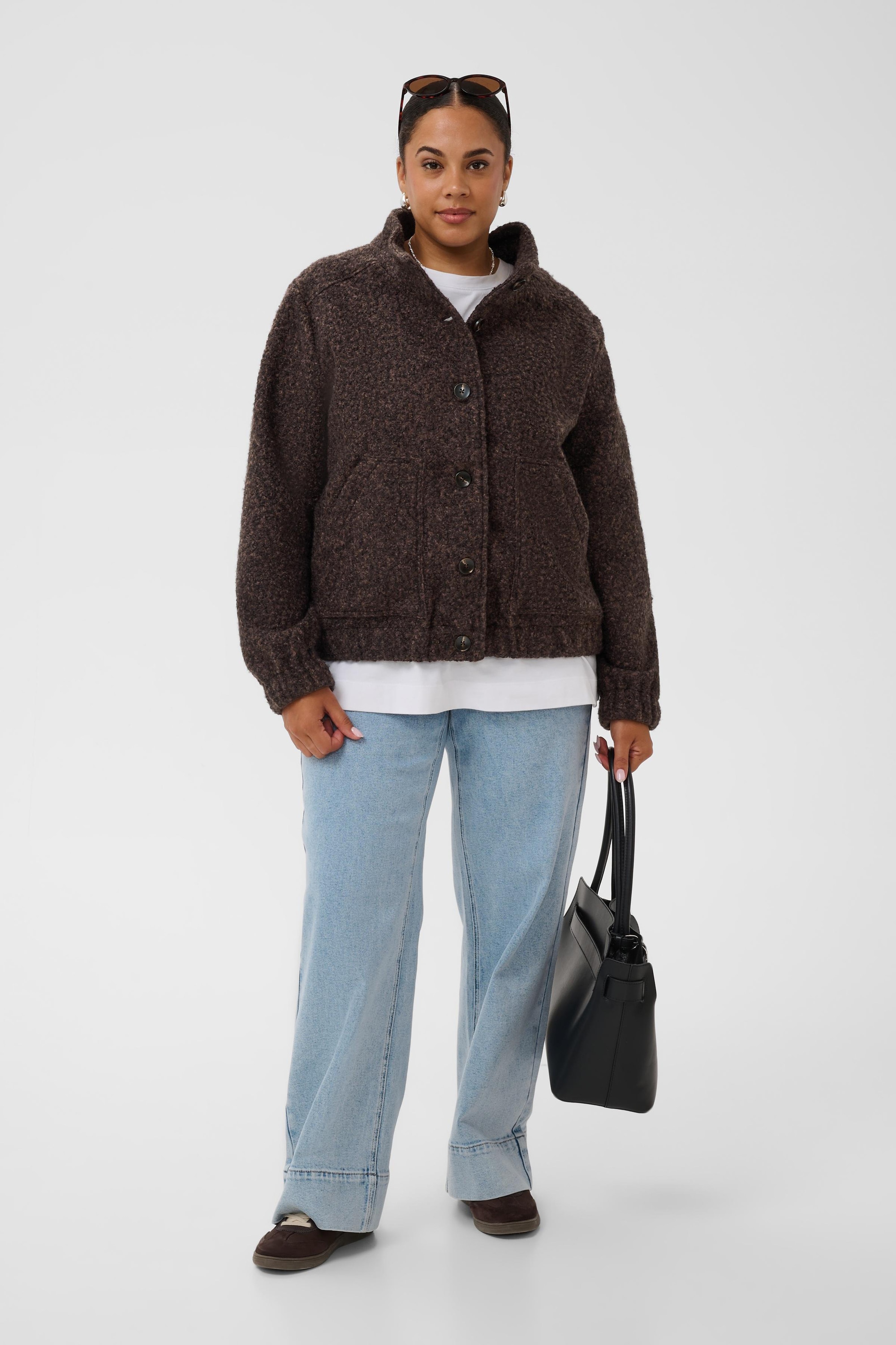 KAFFE Curve Wintermantel »KAFFE Curve Jacke KCfilona«