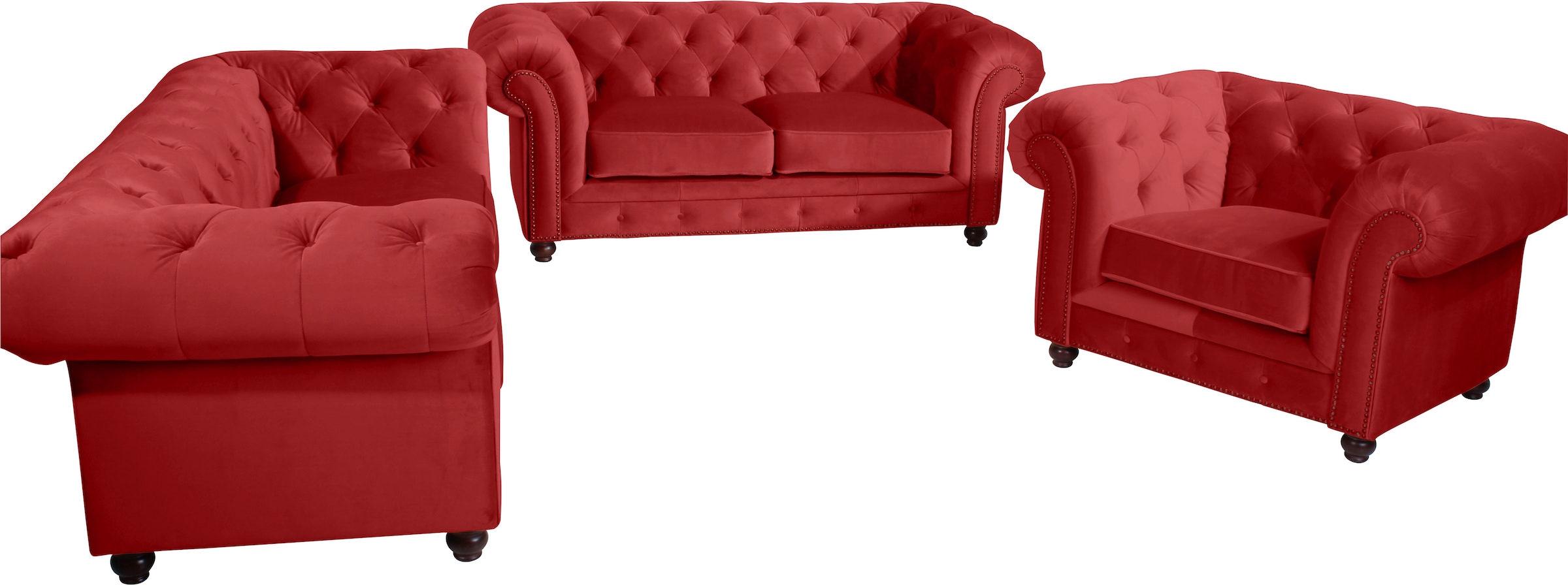 Max Winzer® Chesterfield-Sofa »Old England«, im Retrolook, Breite 192 cm