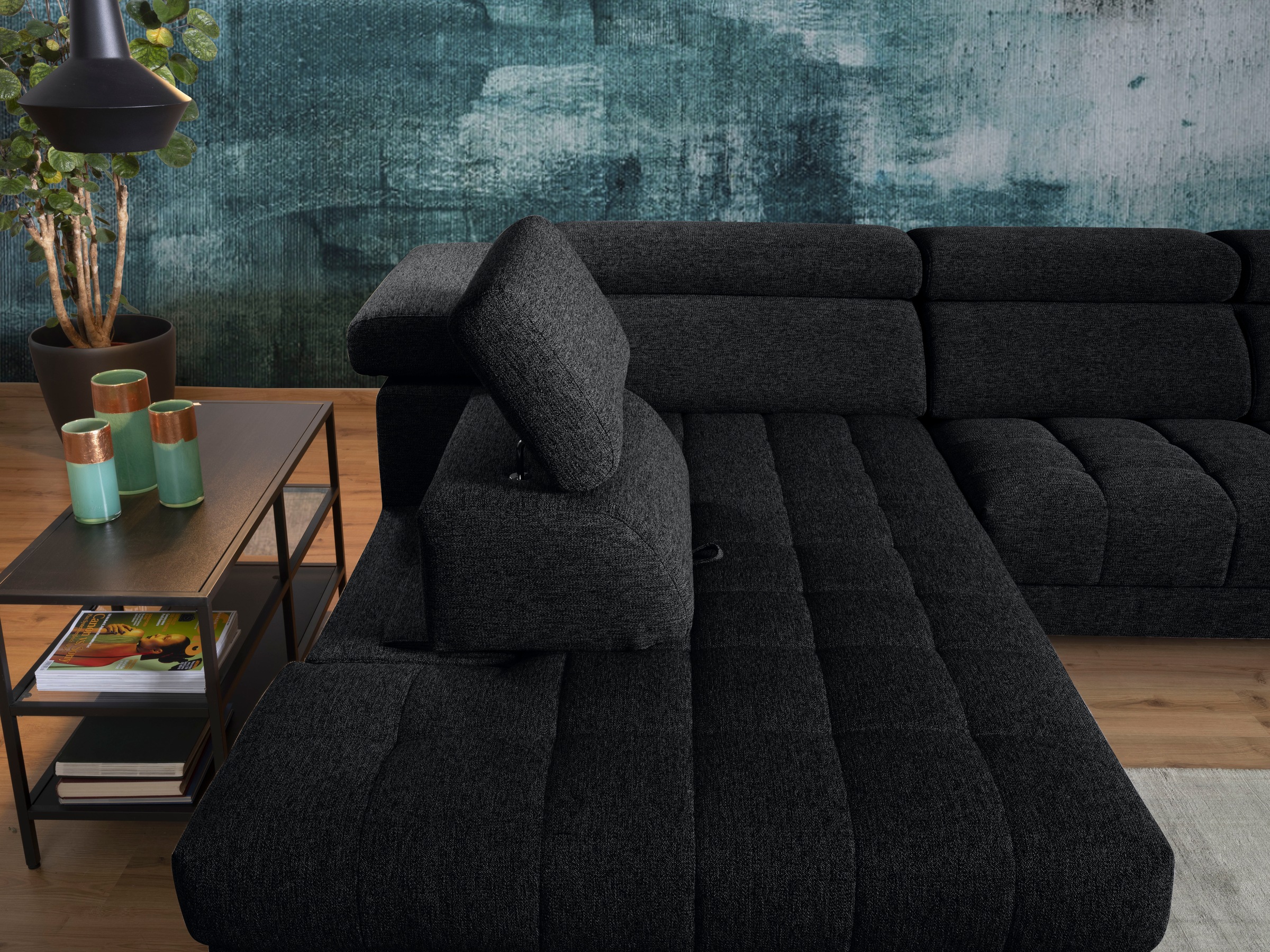 alina Ecksofa »Bahira«, Inkl. Rückenlehnen- und Sitztiefenverstellung, Breite 280 cm