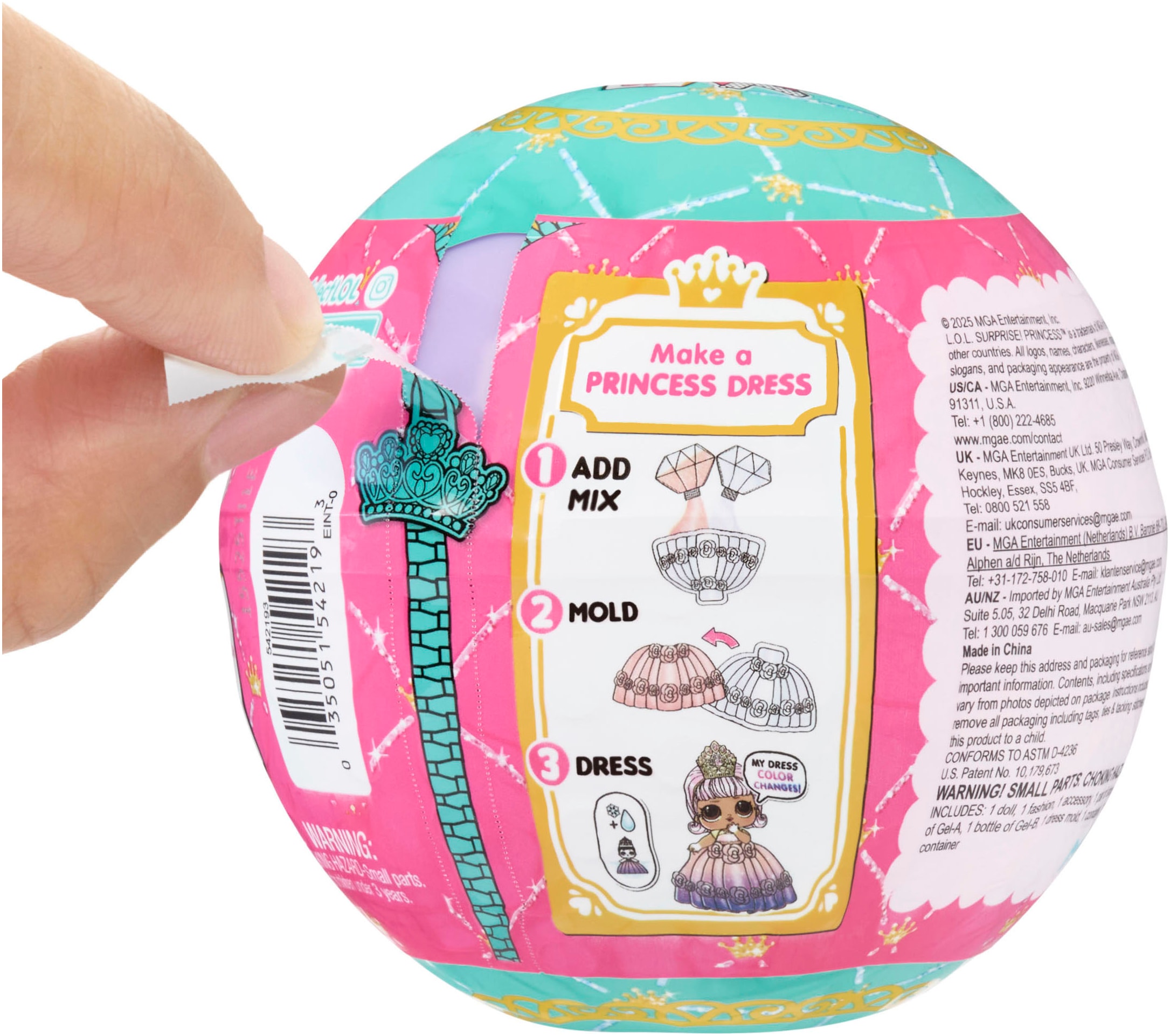 L.O.L. SURPRISE! Anziehpuppe »L.O.L. Surprise Princess Tots«, mit magischem Farbwechsel; sortierte Lieferung