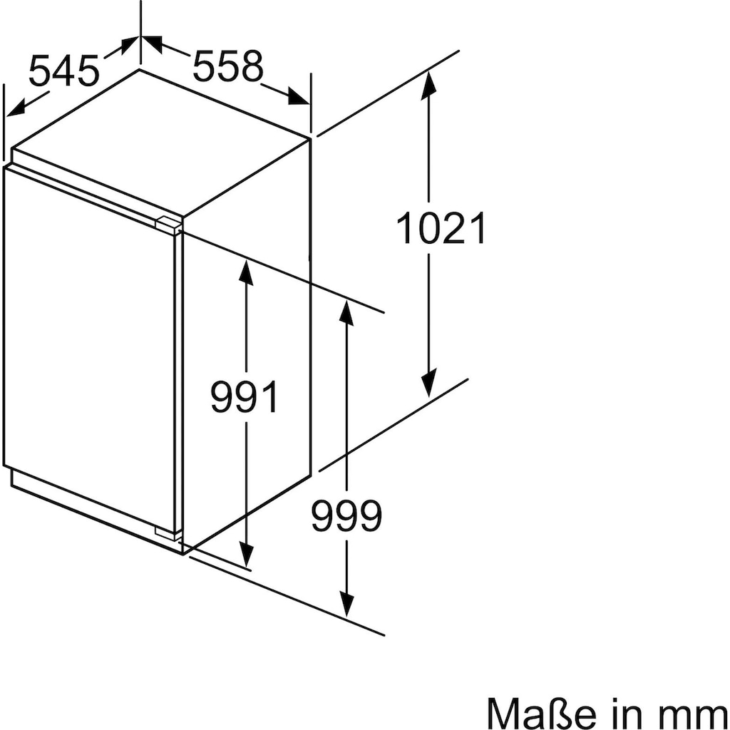 SIEMENS Einbaugefrierschrank »GI31NACE0«, iQ500, 102,1 cm hoch, 55,8 cm breit