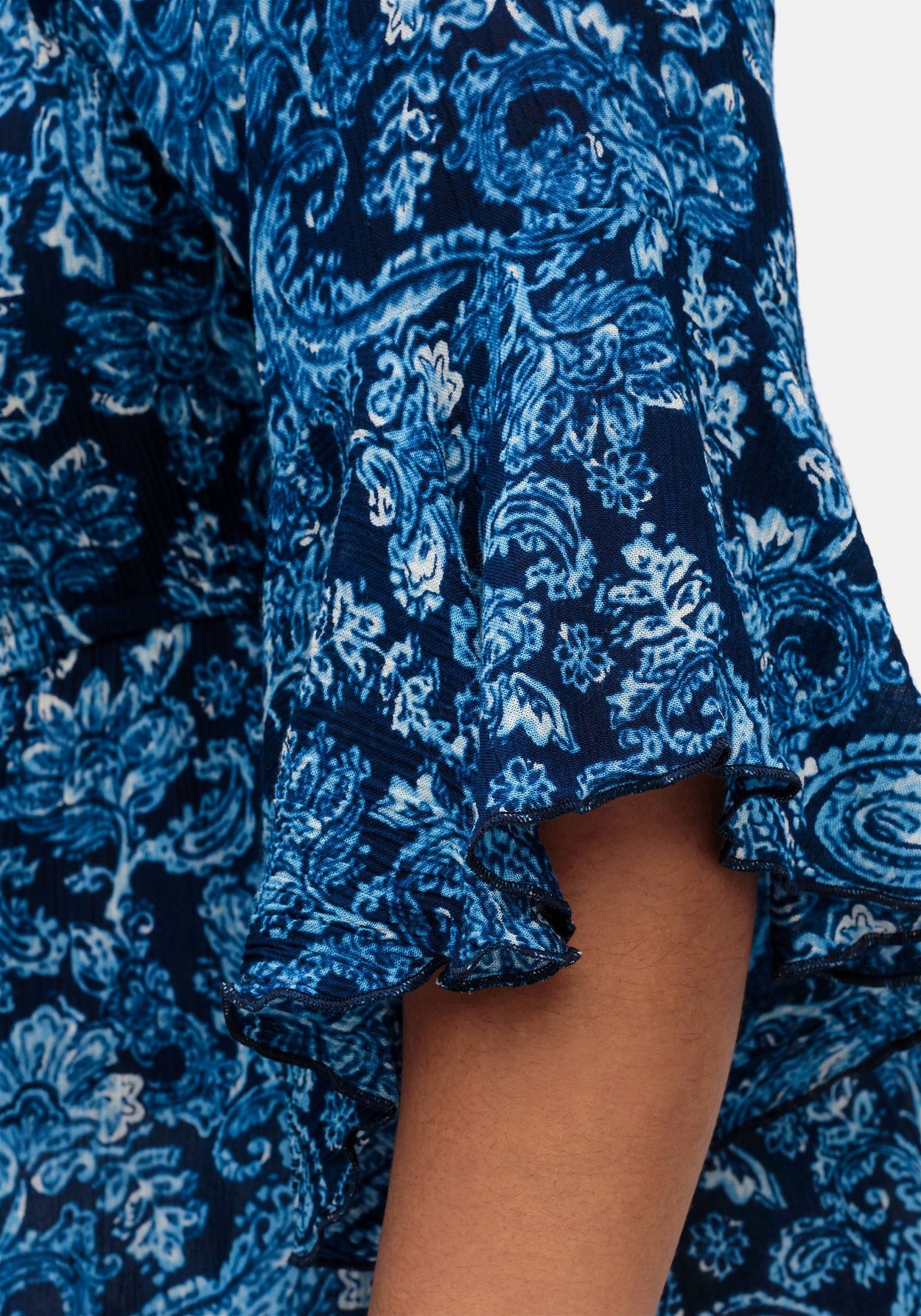 Sheego Tunika »Tunika mit Blumenprint und Volantärmeln«