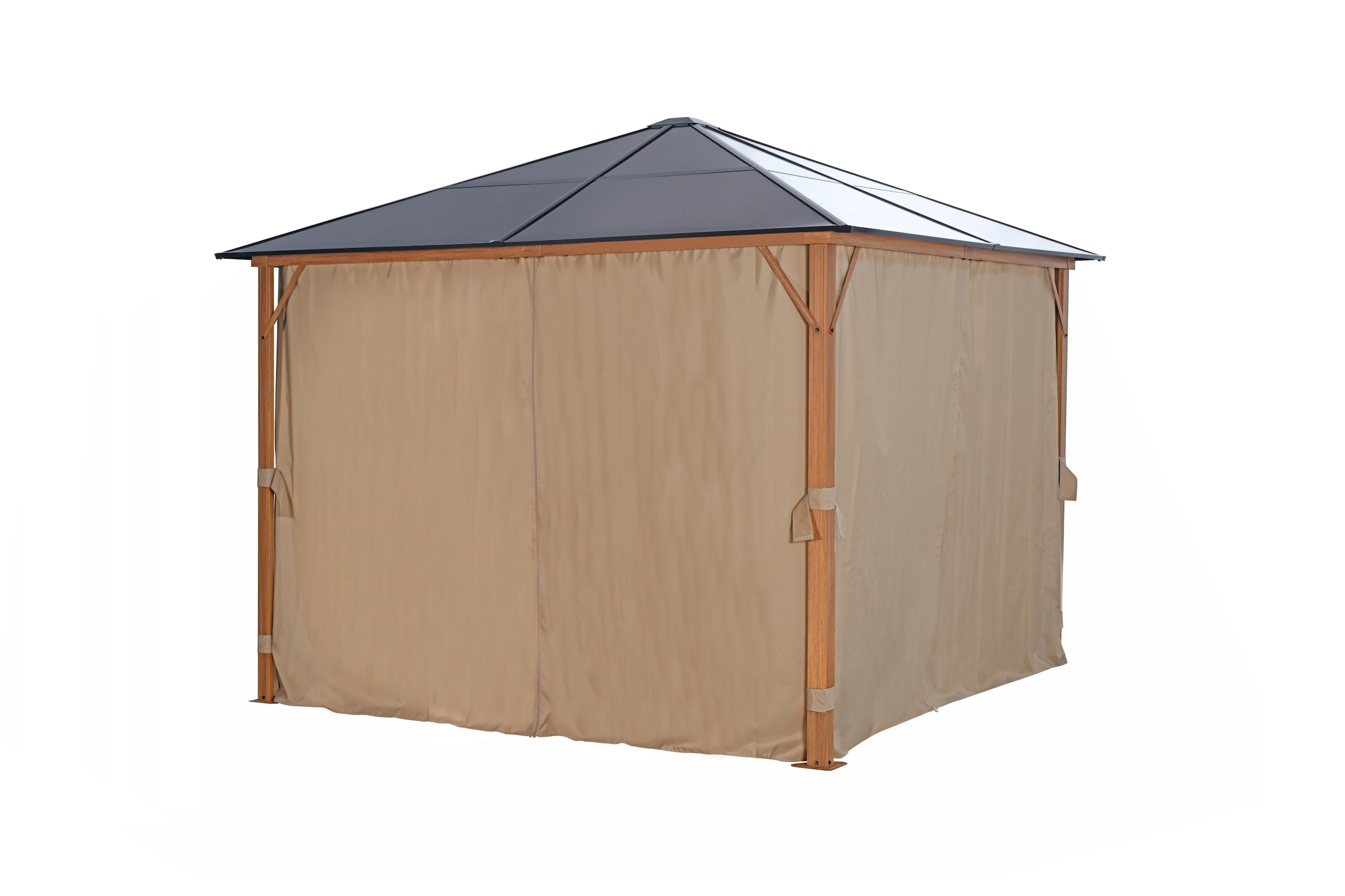 KONIFERA Pavillon »Aruba« Gestell aus Aluminium, Dach aus Polycarbonat-Stegplatten