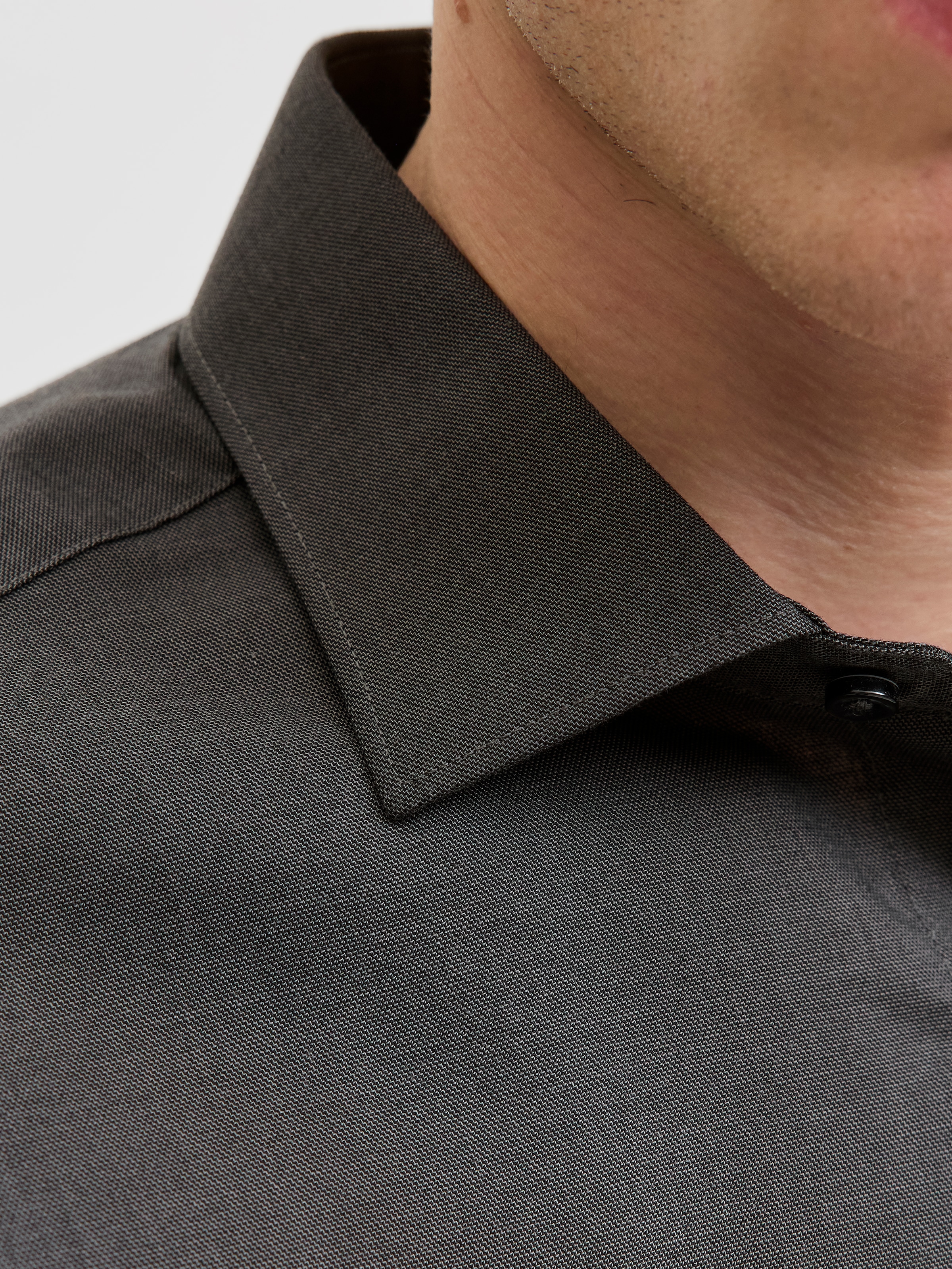 Jack & Jones Langarmhemd »JPRBLAPARKER Slim Fit Hemd, atmungsaktiv, ideal für den Alltag«, unifarben, modisch, slim fit, Baumwolle, Hemdkragen