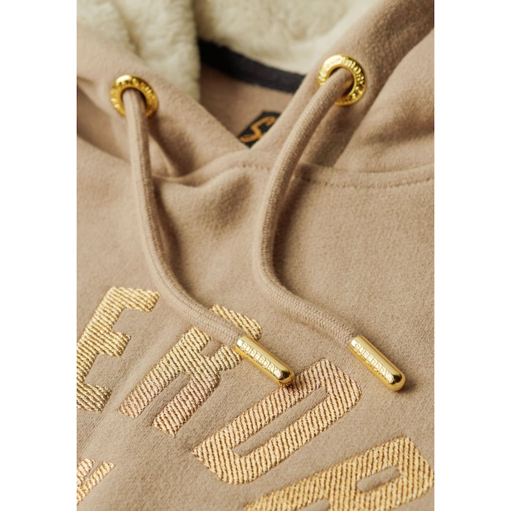 Superdry Kapuzensweatshirt »SU-LUXE METALLIC LOGO HOODIE«