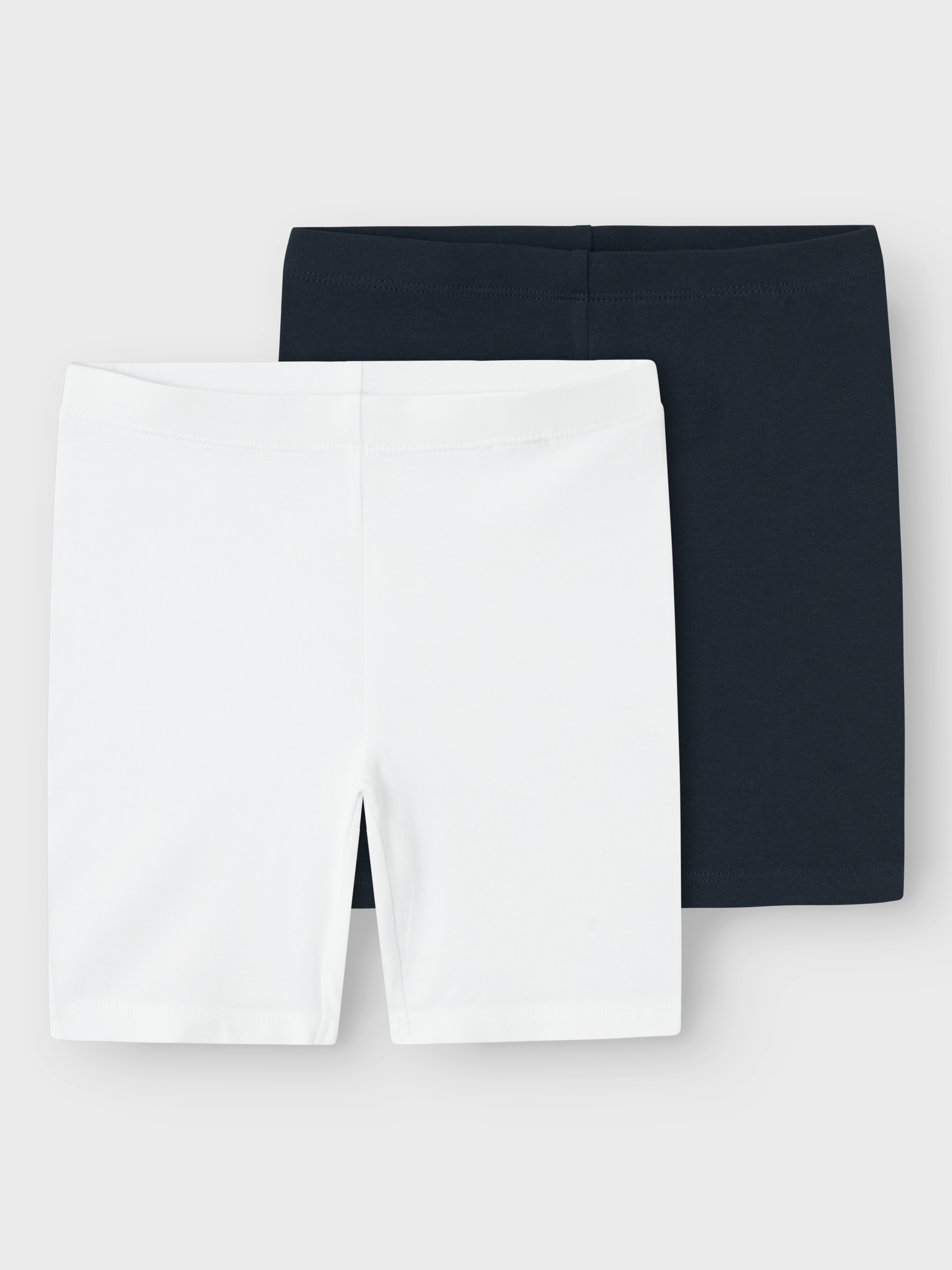 Name It Mädchen Radlerhose »NKFVIVIAN 2P SOLID SHORT LEGGING NOOS« Baumwollmischung in blau, Größe 134 (140)