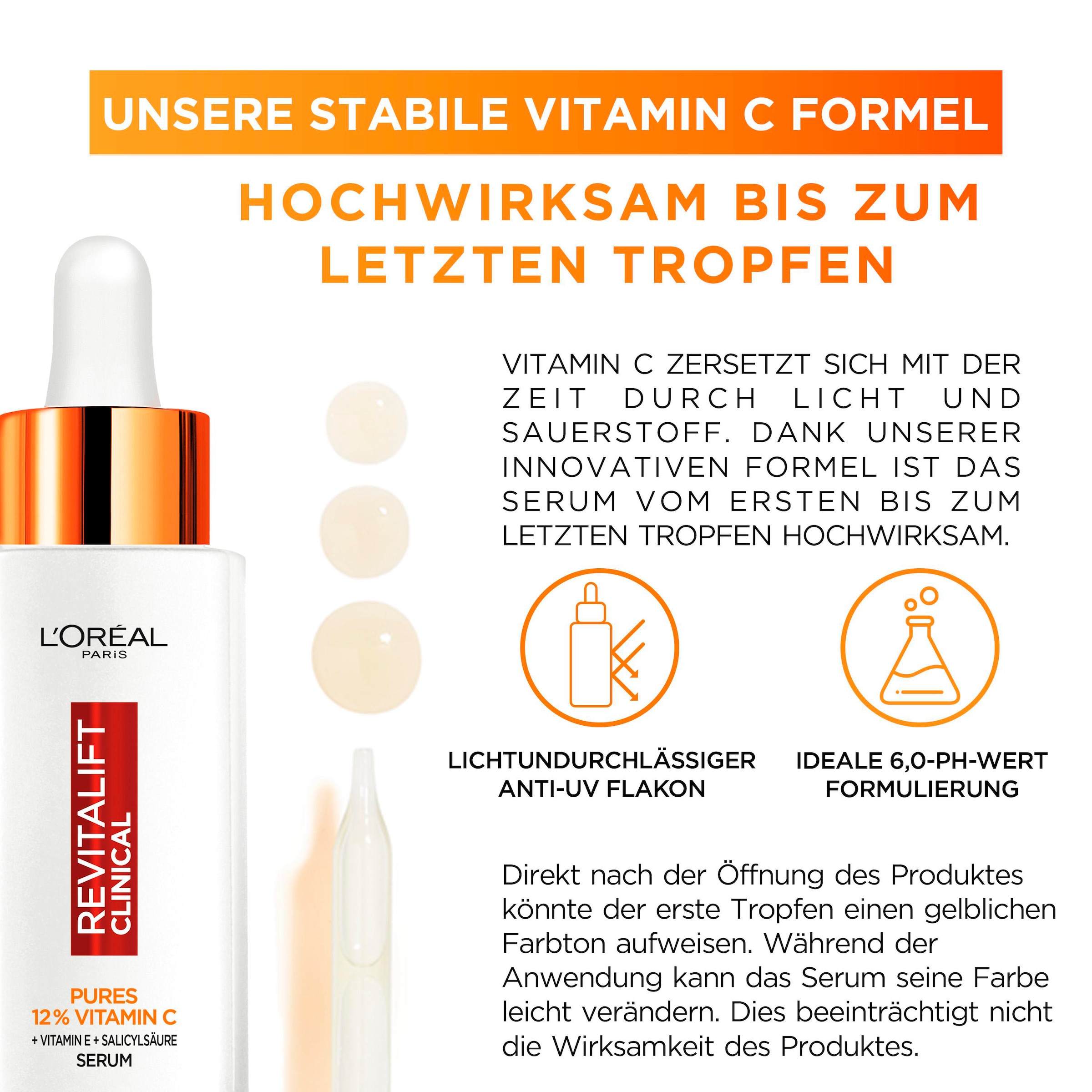 L'ORÉAL PARIS Gesichtspflege-Set »Revitalift Vitamin C Duo«, (Set, 2 tlg.), mit hoher Wirksamkeit