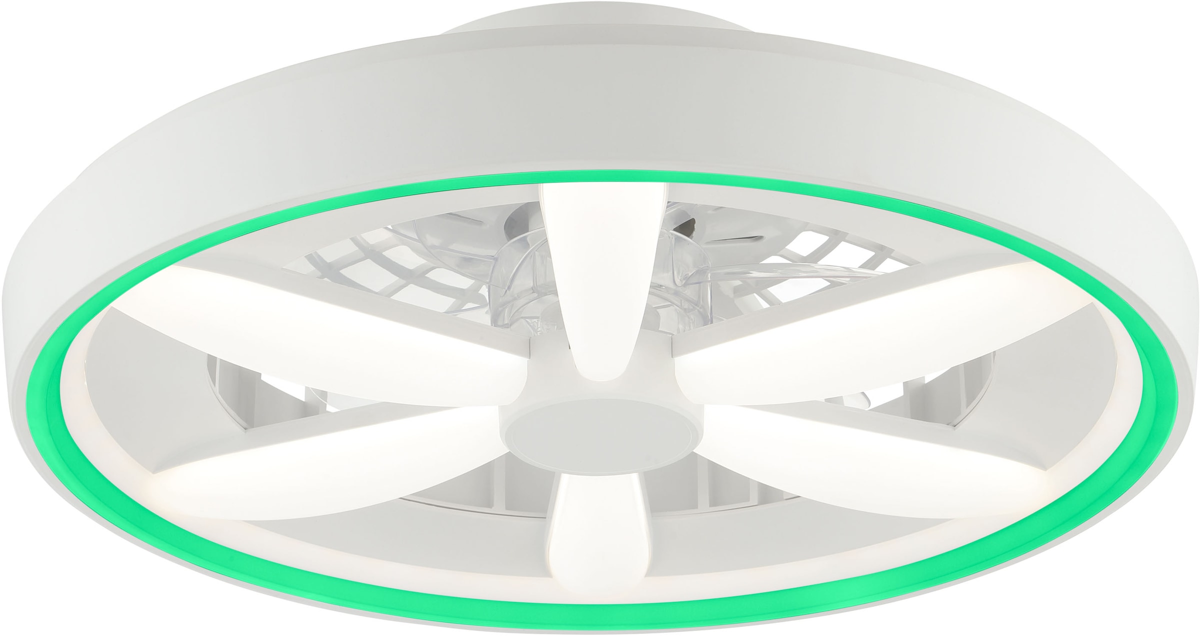 Hanseatic LED Deckenleuchte »DLV2205« LED-Modul 1 Stk. RGB | warmweiß - kaltweiß LED Ventilator, Ø 48 cm, 6400 lm, dimmbar, Fernbedienung