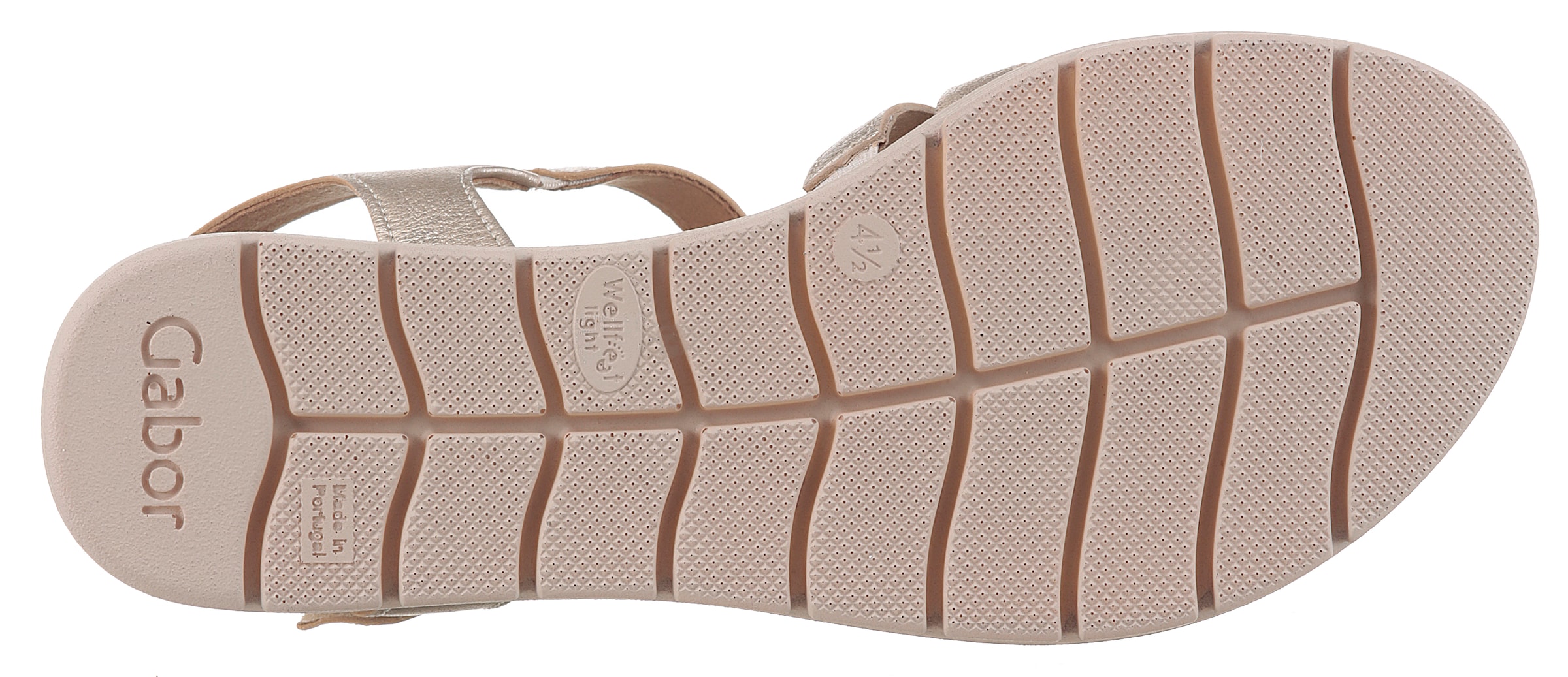 Gabor Keilsandalette »GENUA«, Riemchensandale, Sommerschuh mit Klettverschluss, G-Weite
