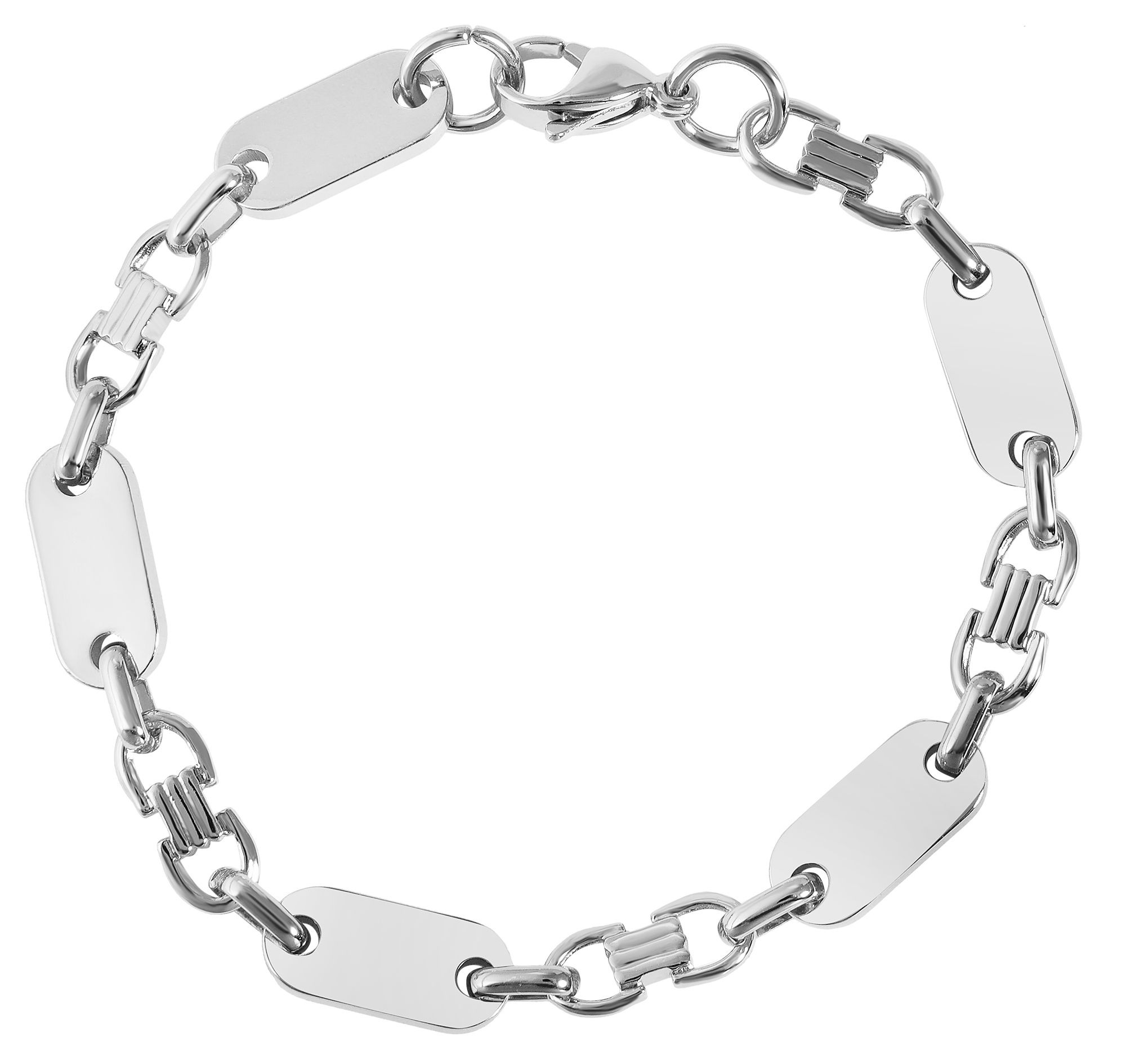 Adelia´s Armband »Unisex Armband aus Edelstahl 19 cm«