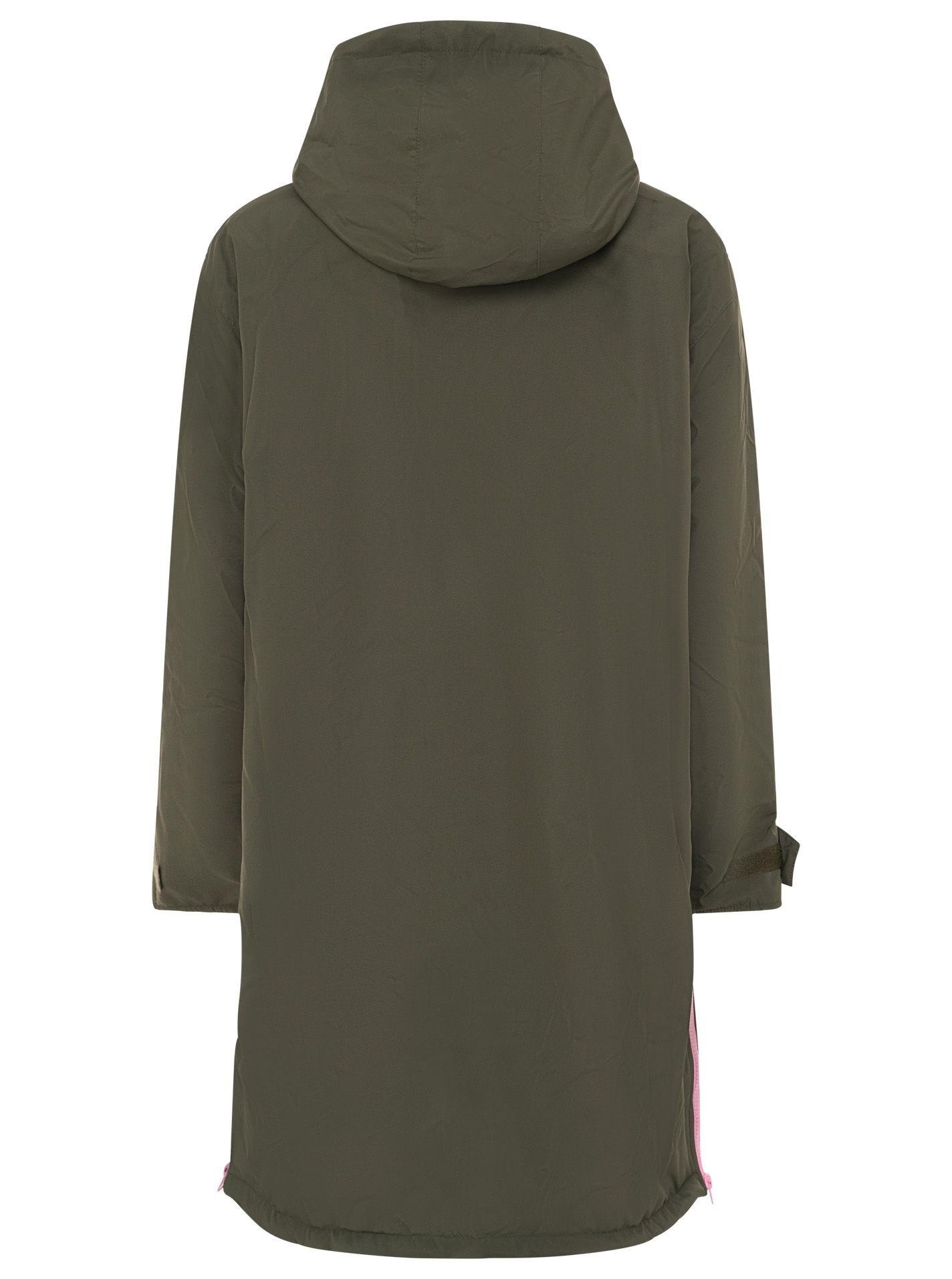 Zwillingsherz Kurzmantel »"Oversize Windjacke ZH"« seitliche Taschen, Kapuze, Reißverschluss, Teddy Futter