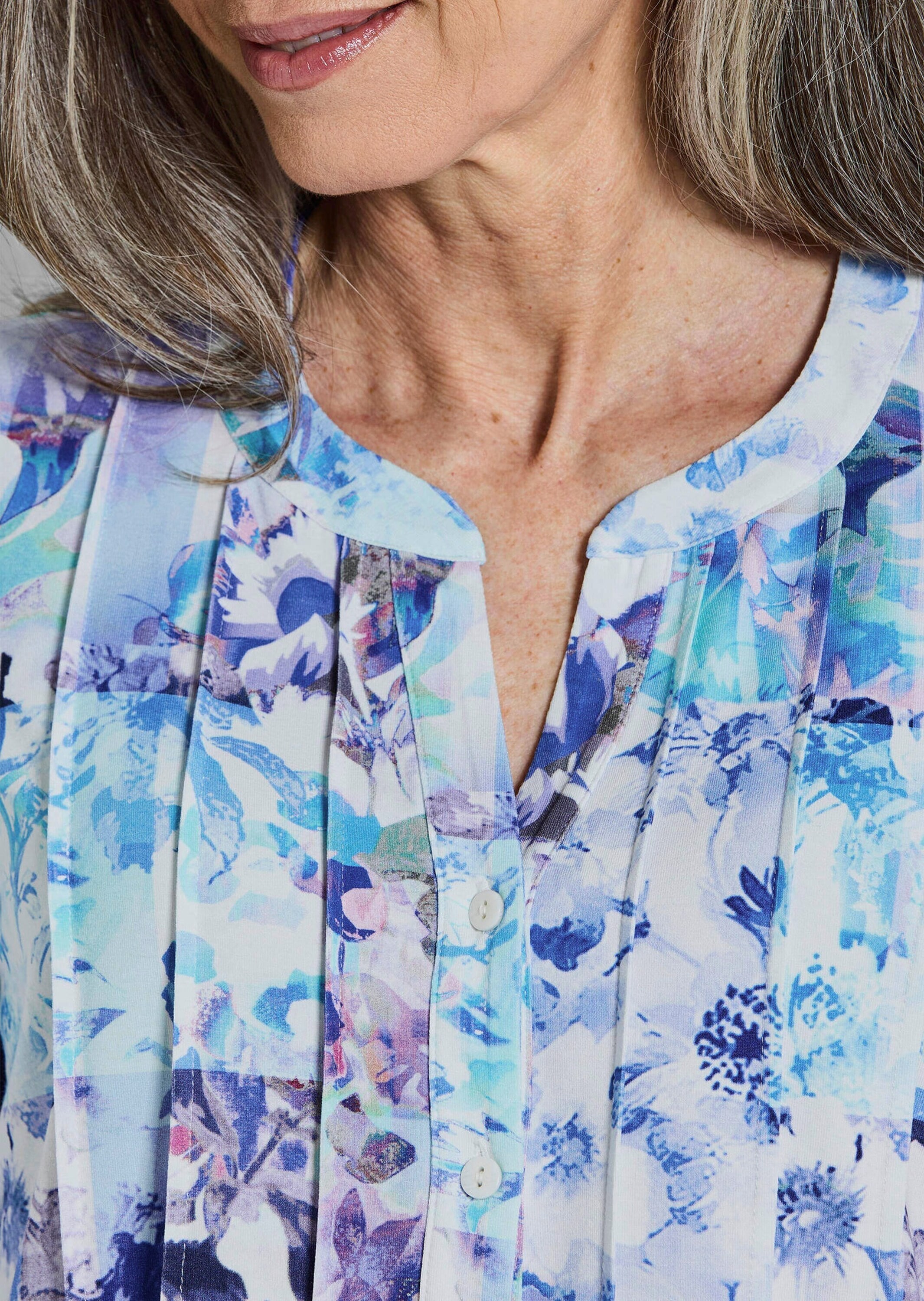 GOLDNER Tunika »Sommertunika mit Biesen« stretchbequemer Viskosejersey