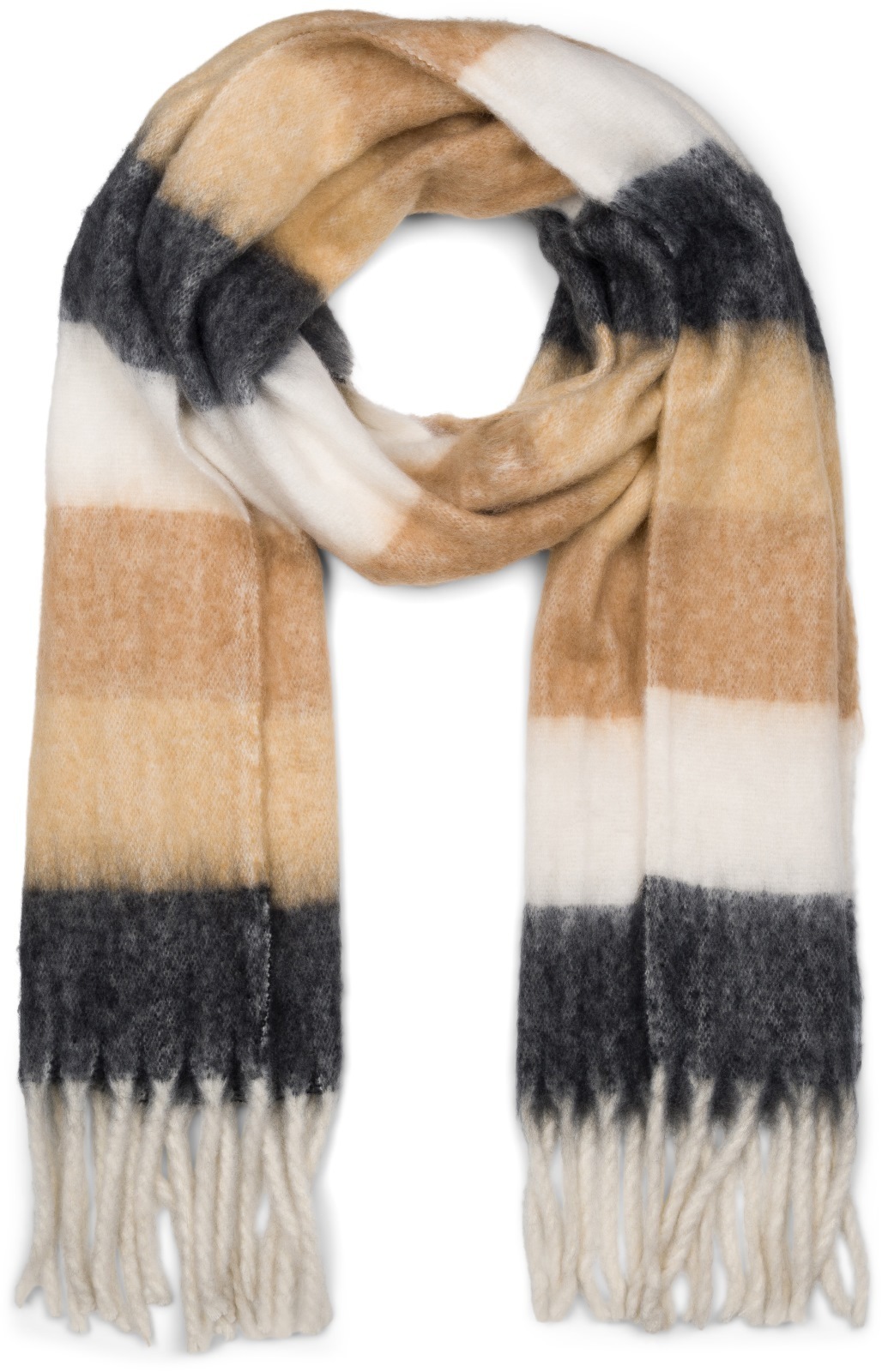 styleBREAKER XXL-Schal »Web Strickschal breite Streifen bunt« 1 Stk.