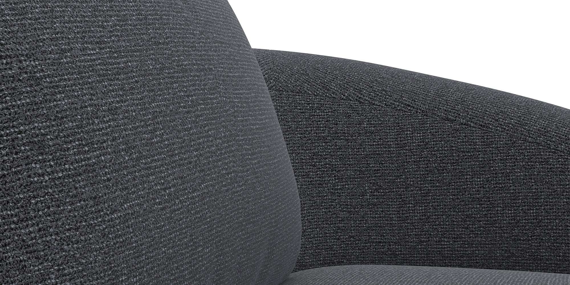 FLEXLUX Wohnlandschaft »Torino, rund, L-Form, Sofa-Ecke mit Recamiere, Longchair-Sofa«, organisches Sofa-Design, Kaltschaum, Wellenunterfederung