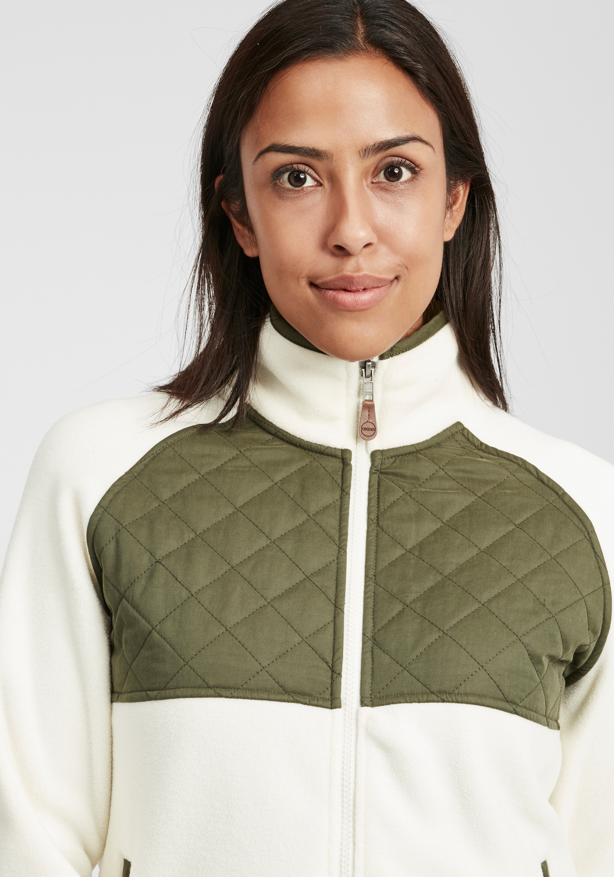 OXMO Fleecejacke »Sweatjacke OXMalin«, ohne Kapuze