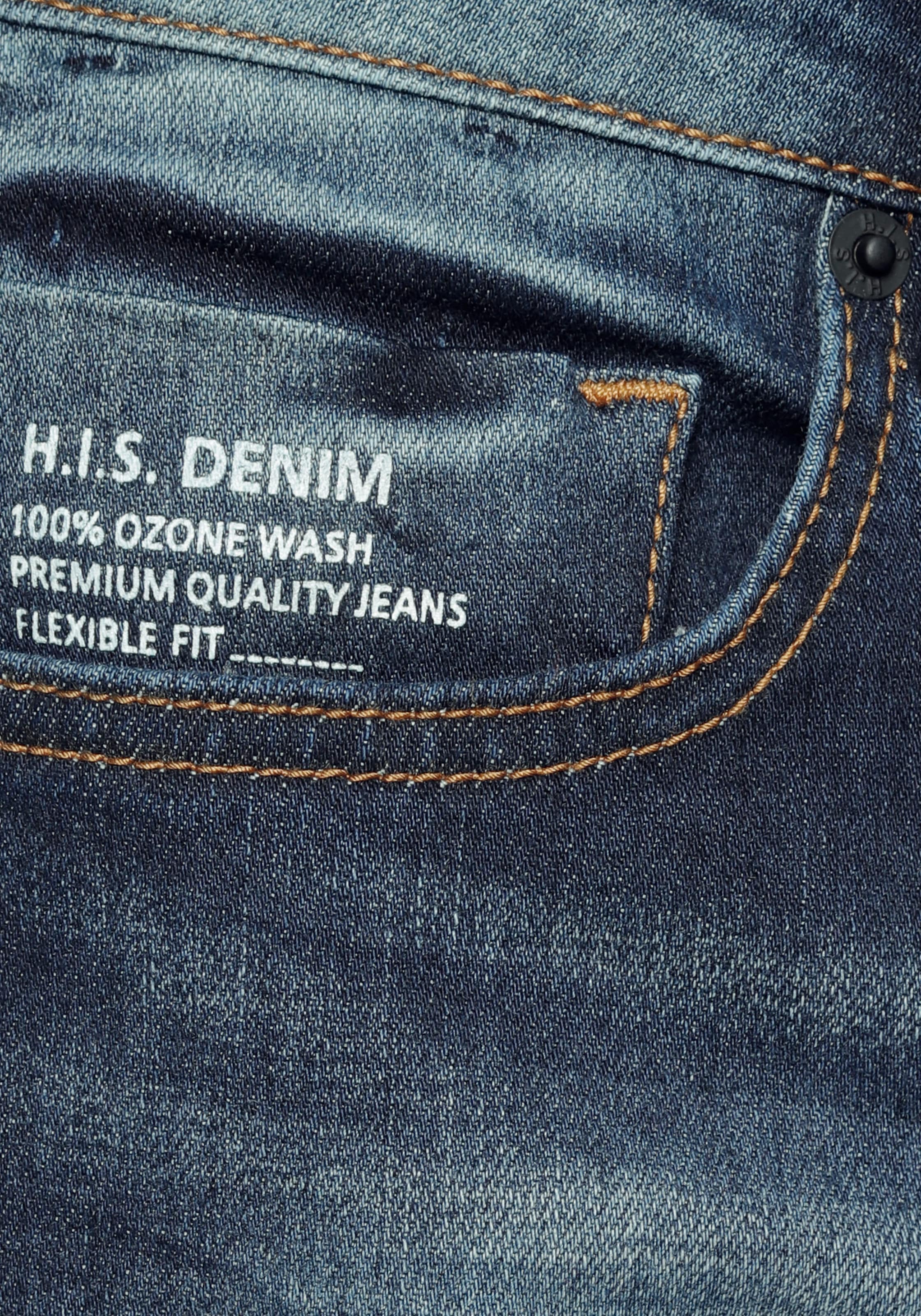 H.I.S Straight-Jeans »DIX«, gerade Beinform, niedrige Leibhöhe, Used-Waschung