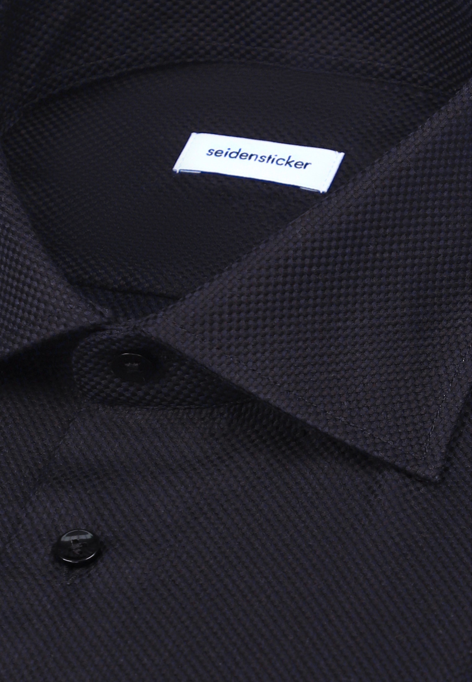 seidensticker Businesshemd »Schwarze Rose« Regular 1/1 Kentkragen Struktur