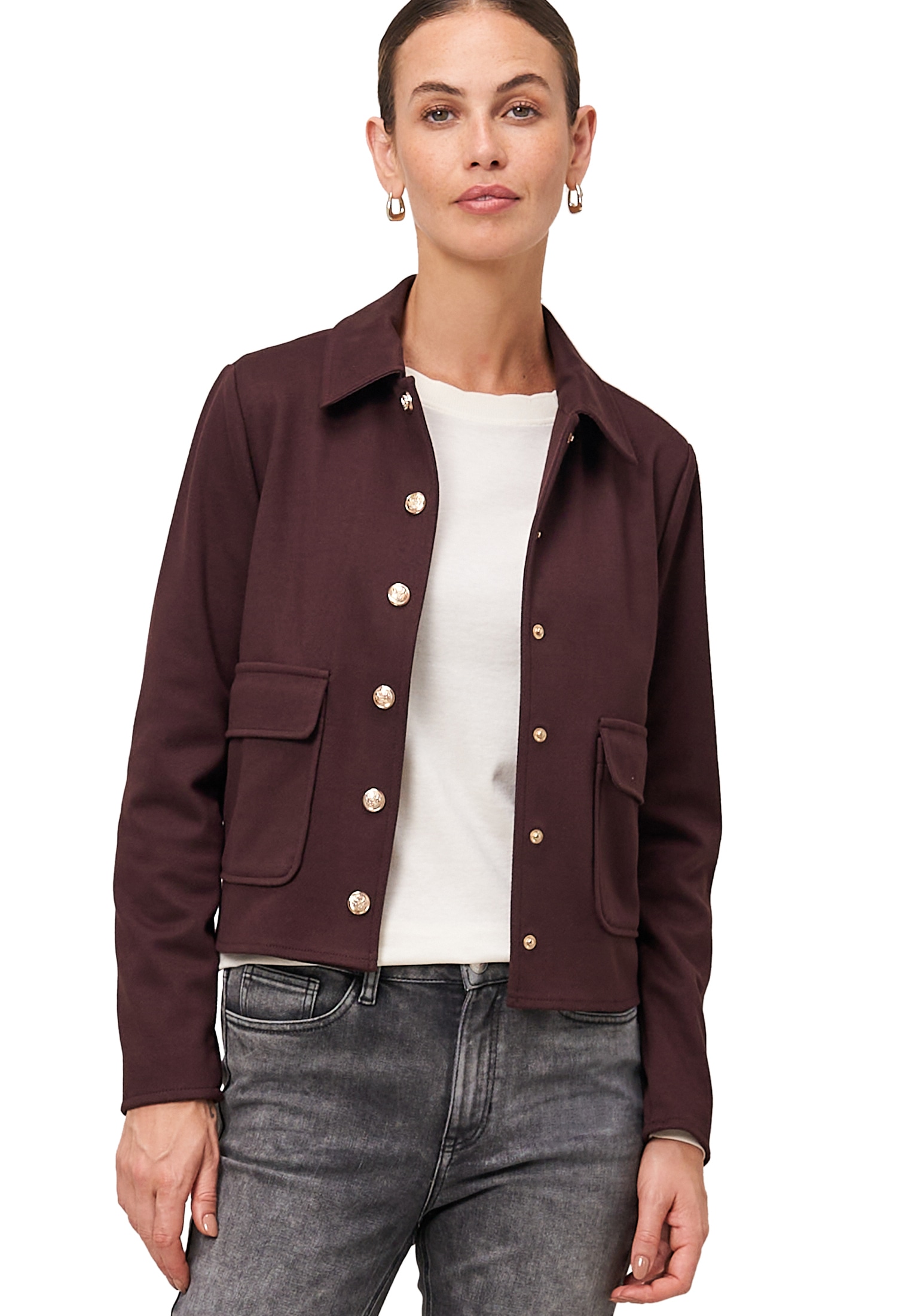 Zero Jackenblazer »Twill-Blazer mit Klappentaschen«