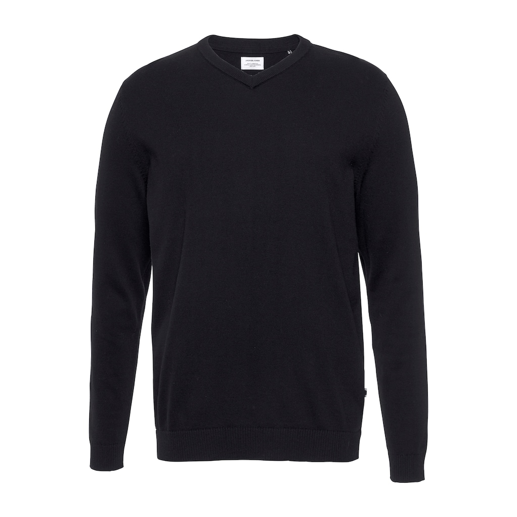 Jack & Jones V-Ausschnitt-Pullover »JJEBASIC KNIT V-NECK«