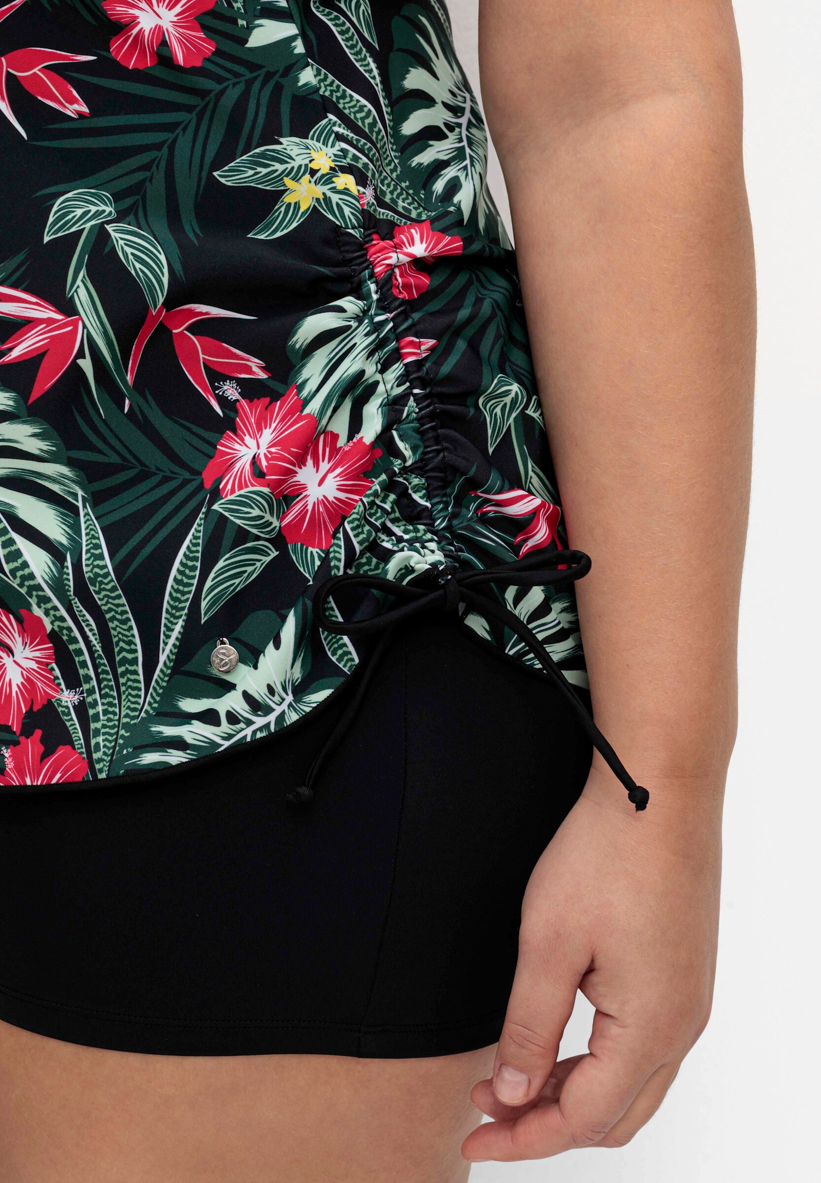 Sheego Tankini »Tankini-Top Tankini-Oberteil mit Tropical-Print«