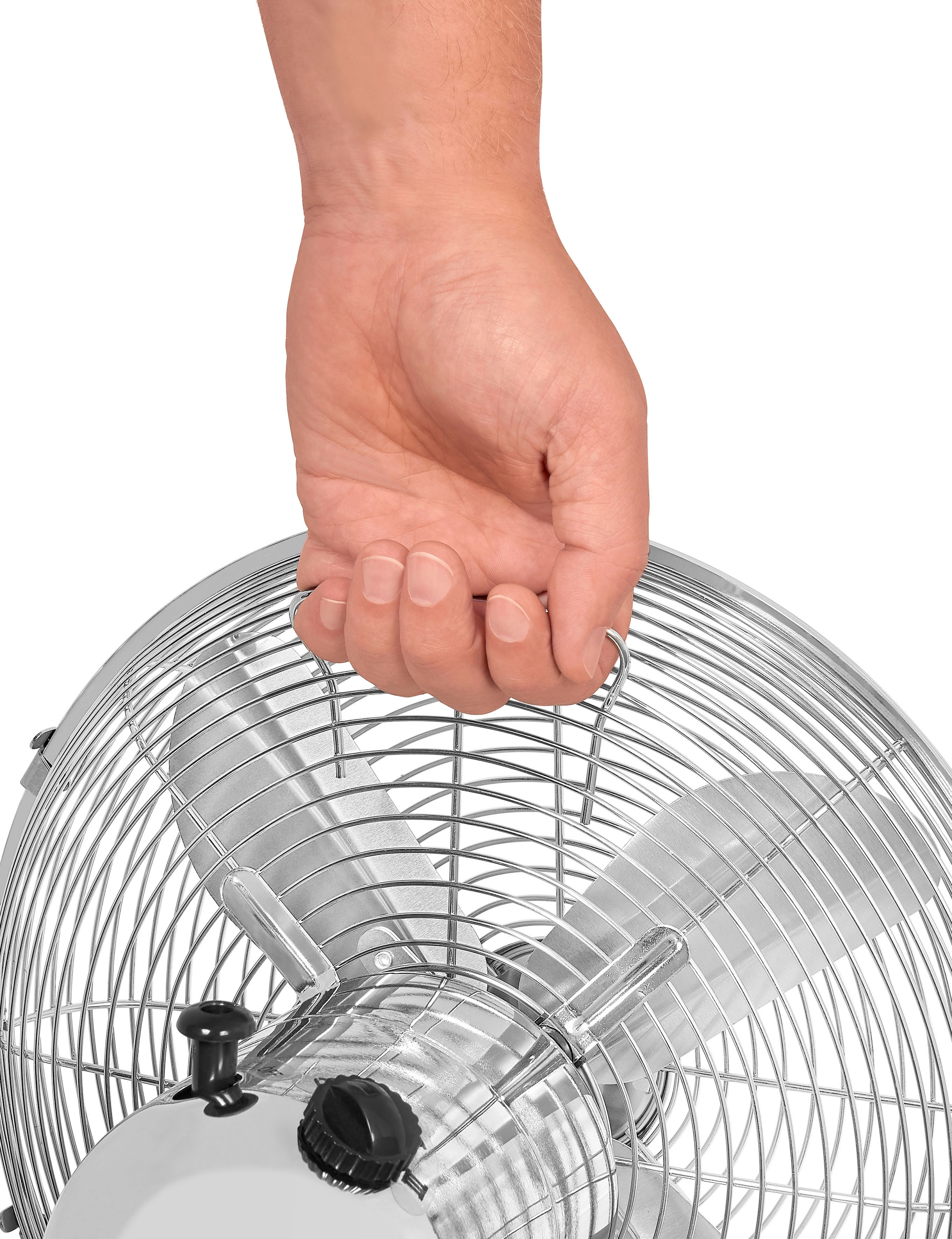 KLARBACH Standventilator »VS 36001 ch«, Ø 40 cm, Vollmetall, 50 W Leistung, einstellbarer Winkel