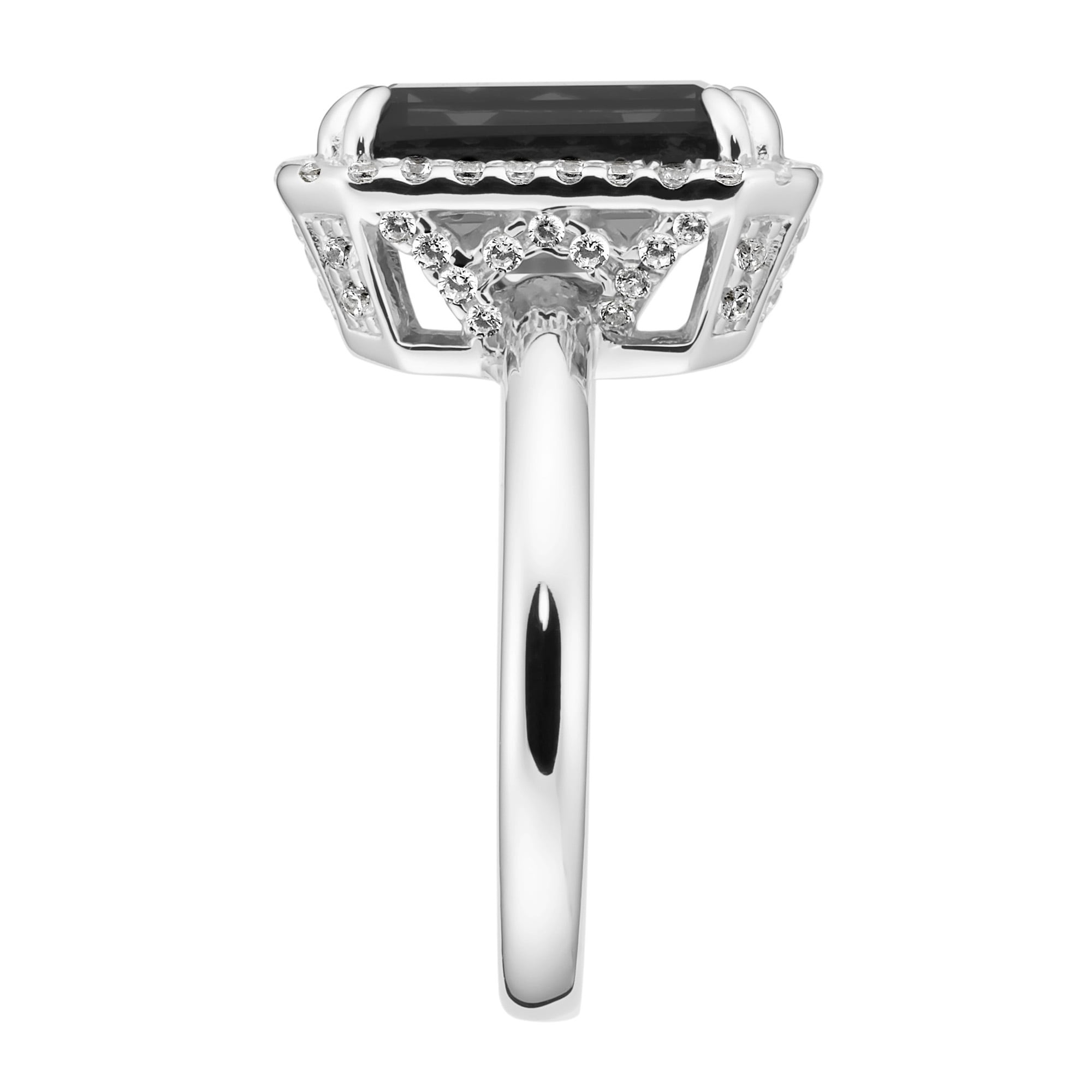 GIORGIO MARTELLO MILANO Silberring »Ring mit Zirkonia und grauem Kristallstein, Silber 925«