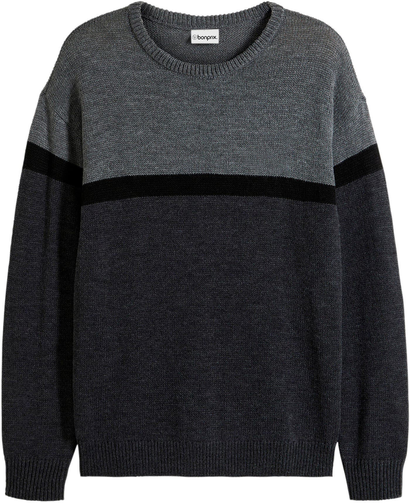 bonprix Strickpullover aus Polyacryl, mit Rundhalsausschnitt, Regular Fit