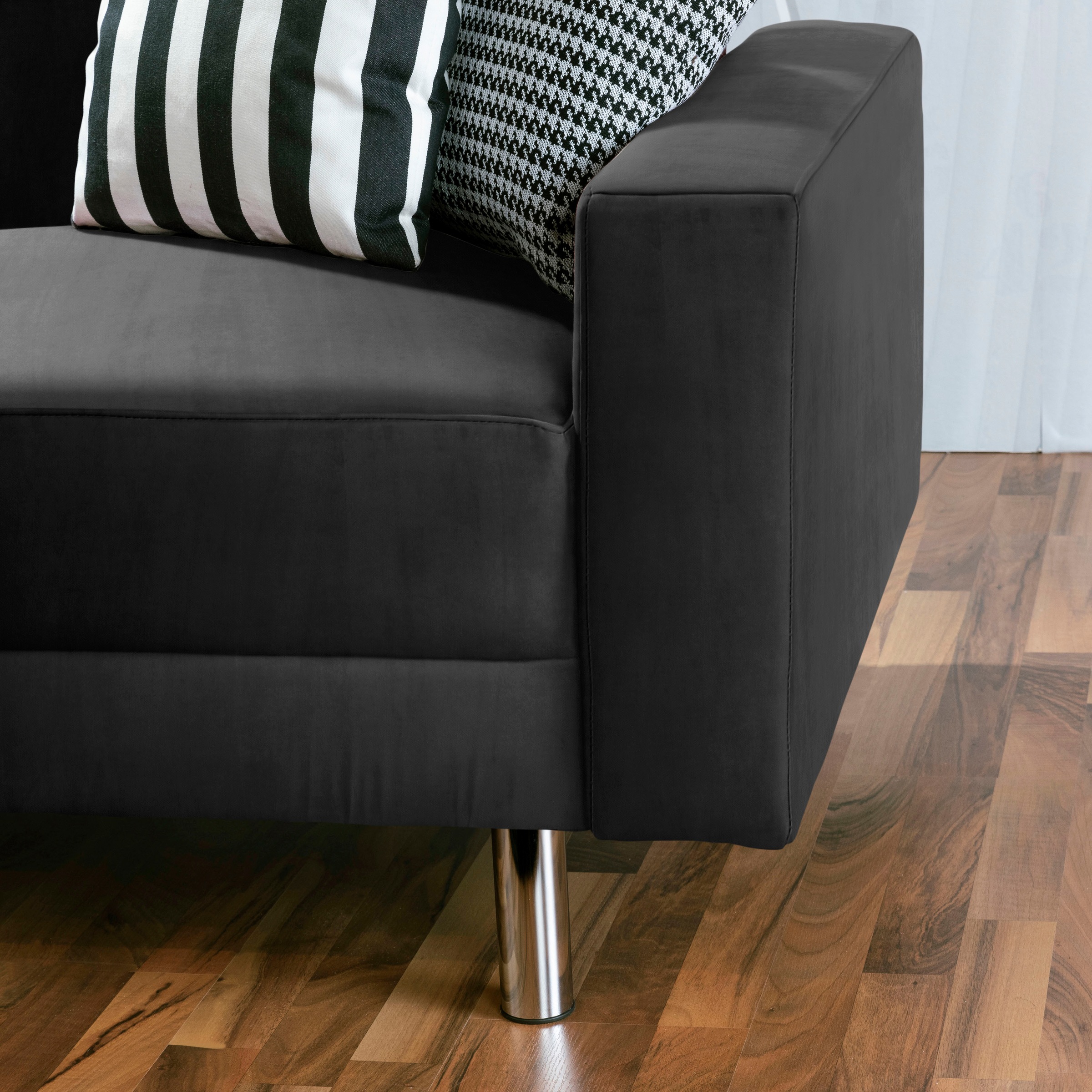 Max Winzer® Schlafsofa »Just Fresh modernes kubisches Sofa, Rückenverstellung für Sitzkomfort« Recamiere links oder rechts montierbar, elegante Metallfüße