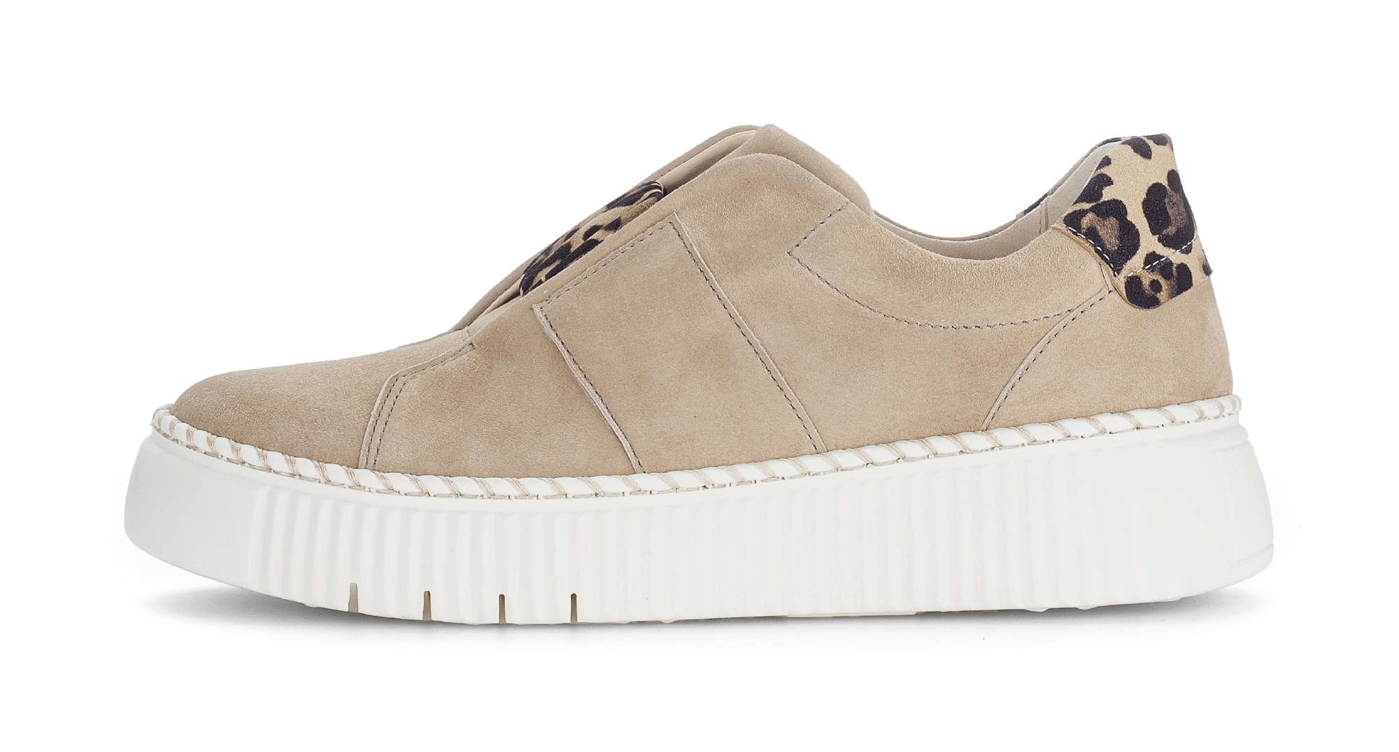 Gabor Plateausneaker  , Freizeitschuh, Halbschuh, Slipper mit Gummizug-Band über dem Rist