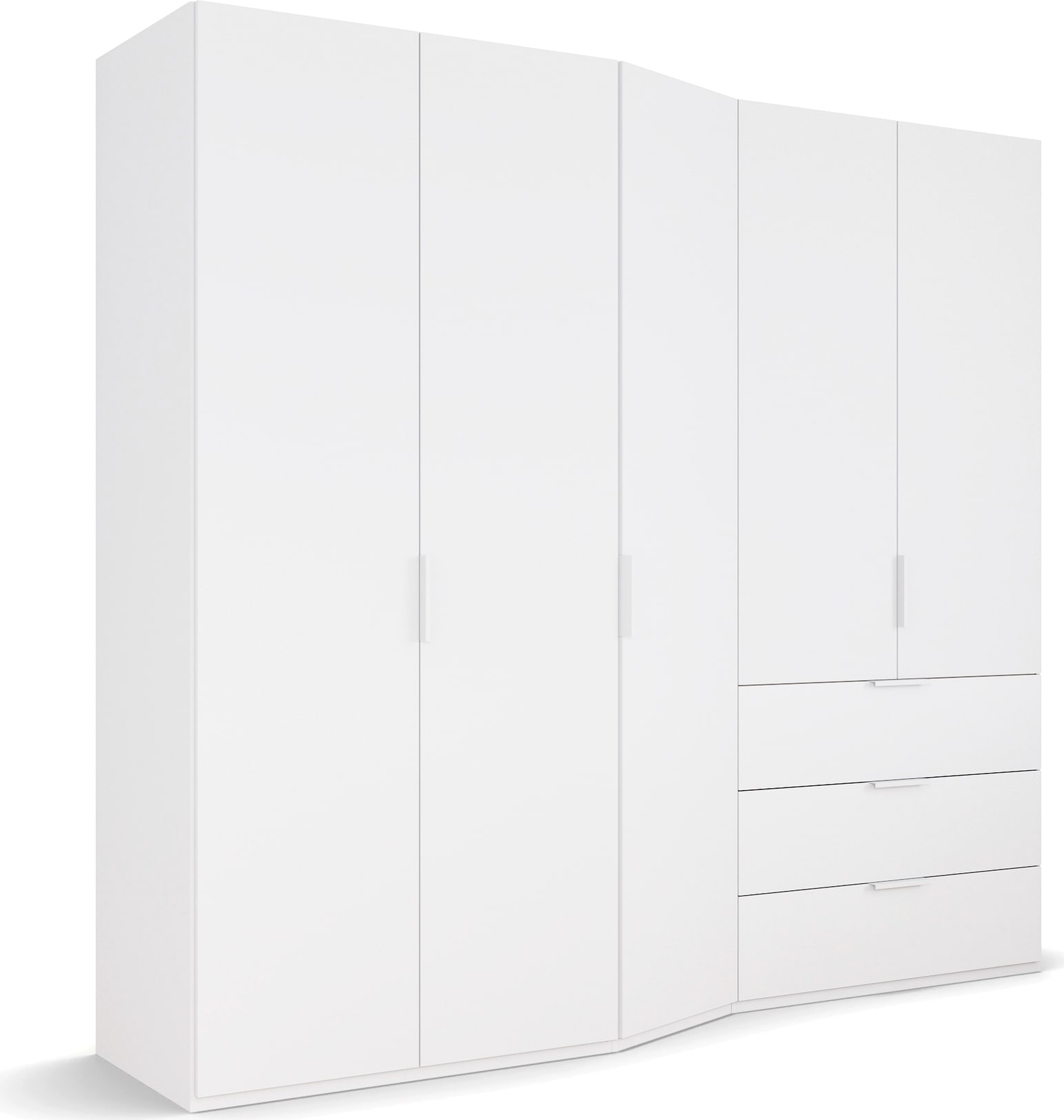 rauch Drehtürenschrank »Kleiderschrank Schrank Garderobe Wäscheschrank WAVE« Breiten 247/297 cm, Höhe 222 cm, inkl. SOFT-CLOSE-FUNKTION,  in 2 unterschiedlichen Tiefen, mit Soft-Close Funktion MADE IN GERMANY