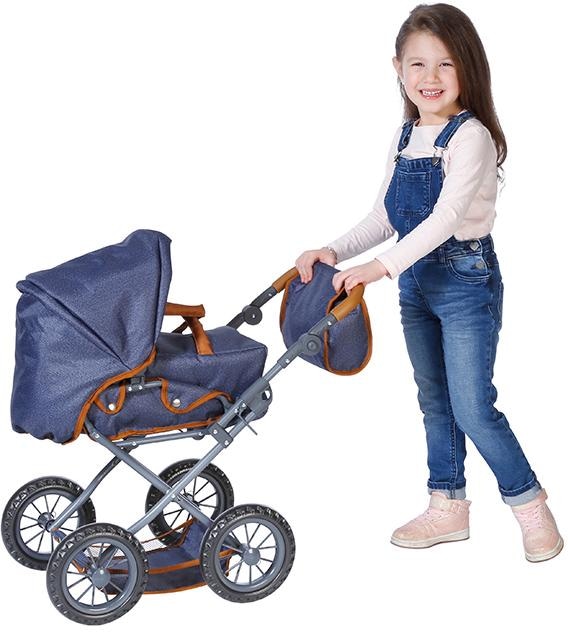 Knorrtoys® Kombi-Puppenwagen »Ruby - Dark Blue«, mit Wickeltasche