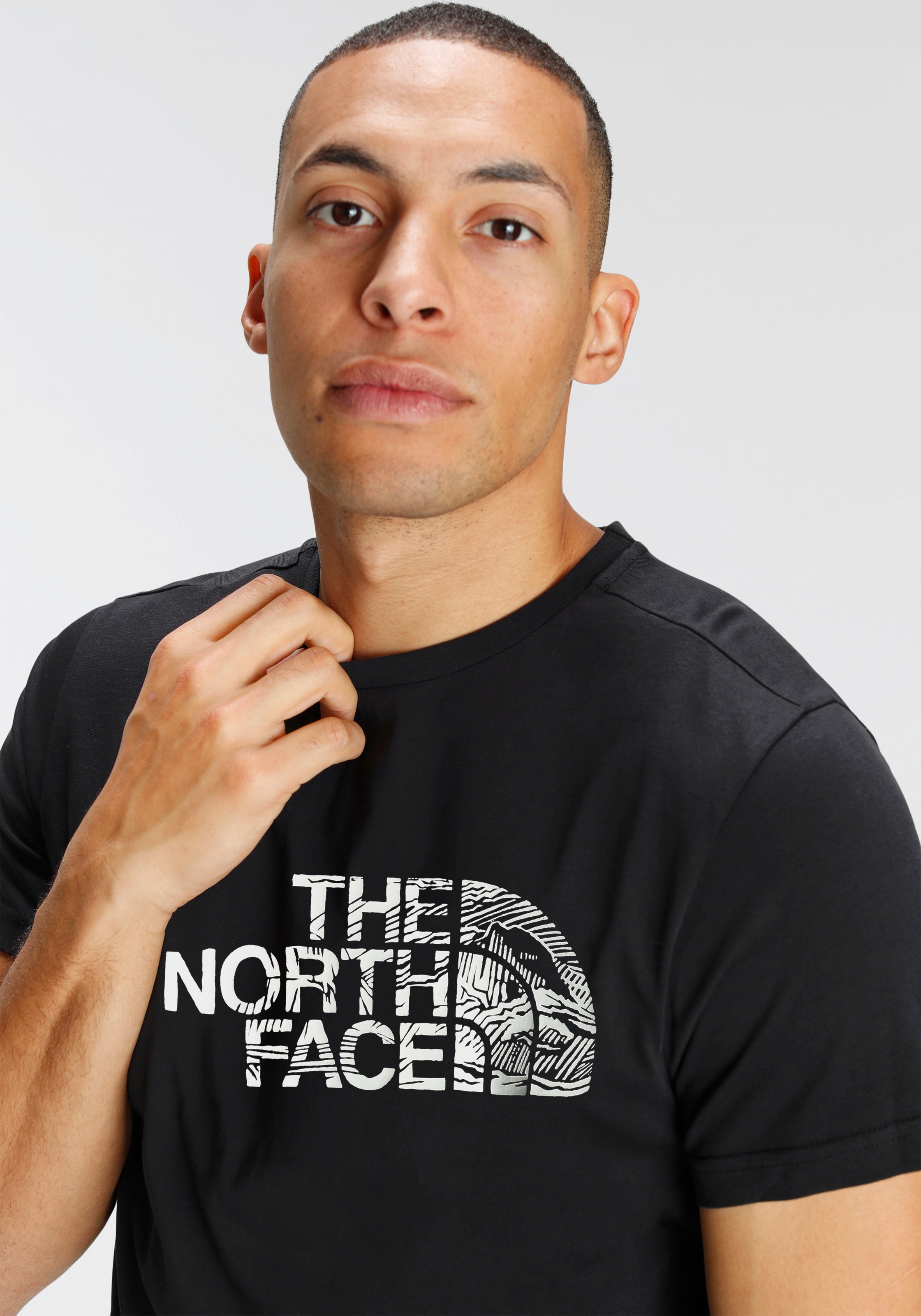 The North Face T-Shirt »M S/S WOODCUT DOME TEE-EU« online kaufen