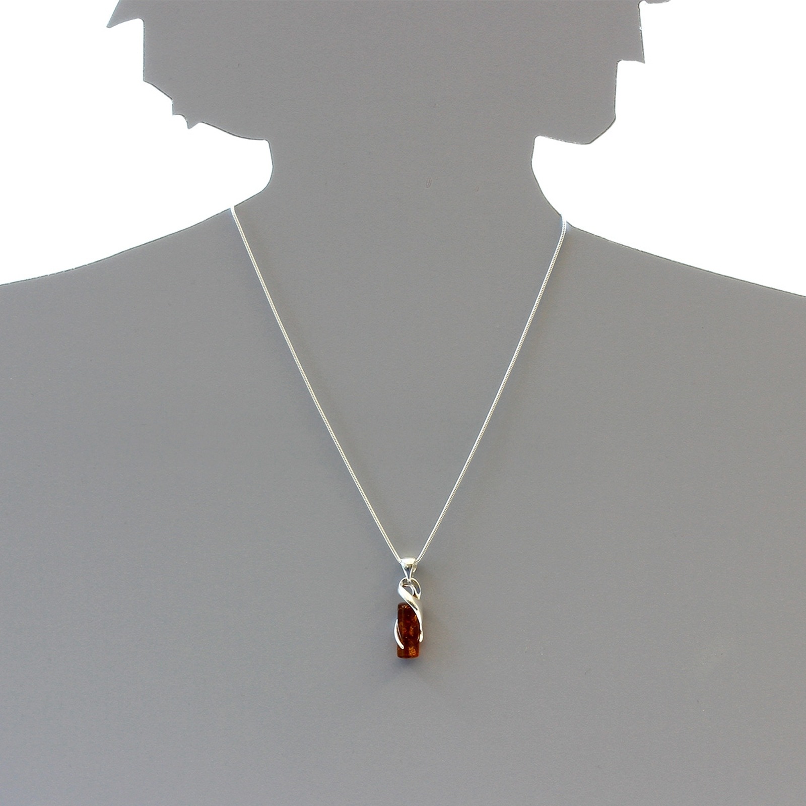 OSTSEE-SCHMUCK Kette mit Anhänger »- Samara - Silber 925/000 - Bernstein«