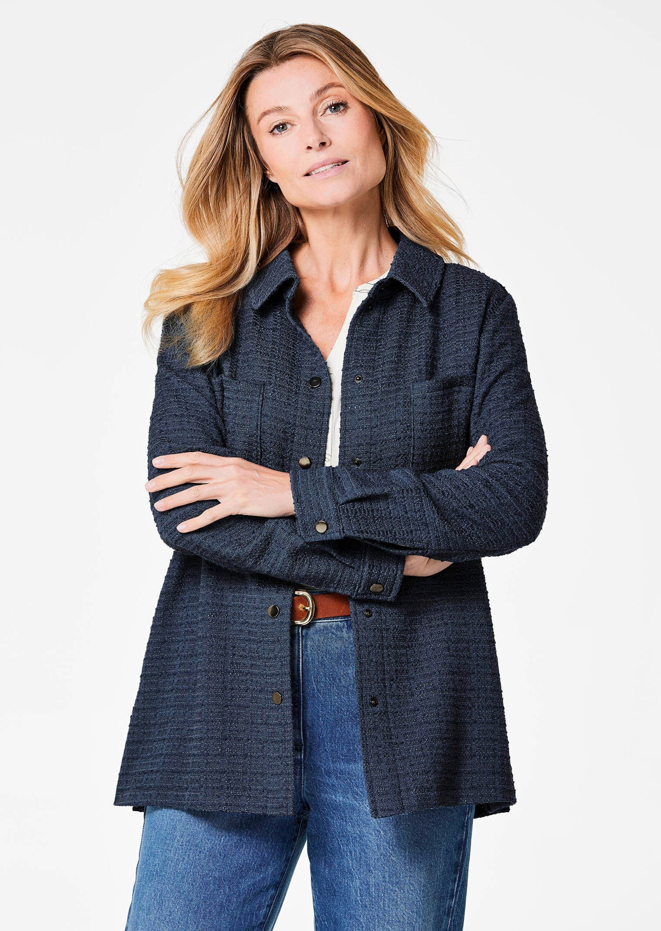 GOLDNER Hemdbluse »Kurzgröße Hemdjacke«