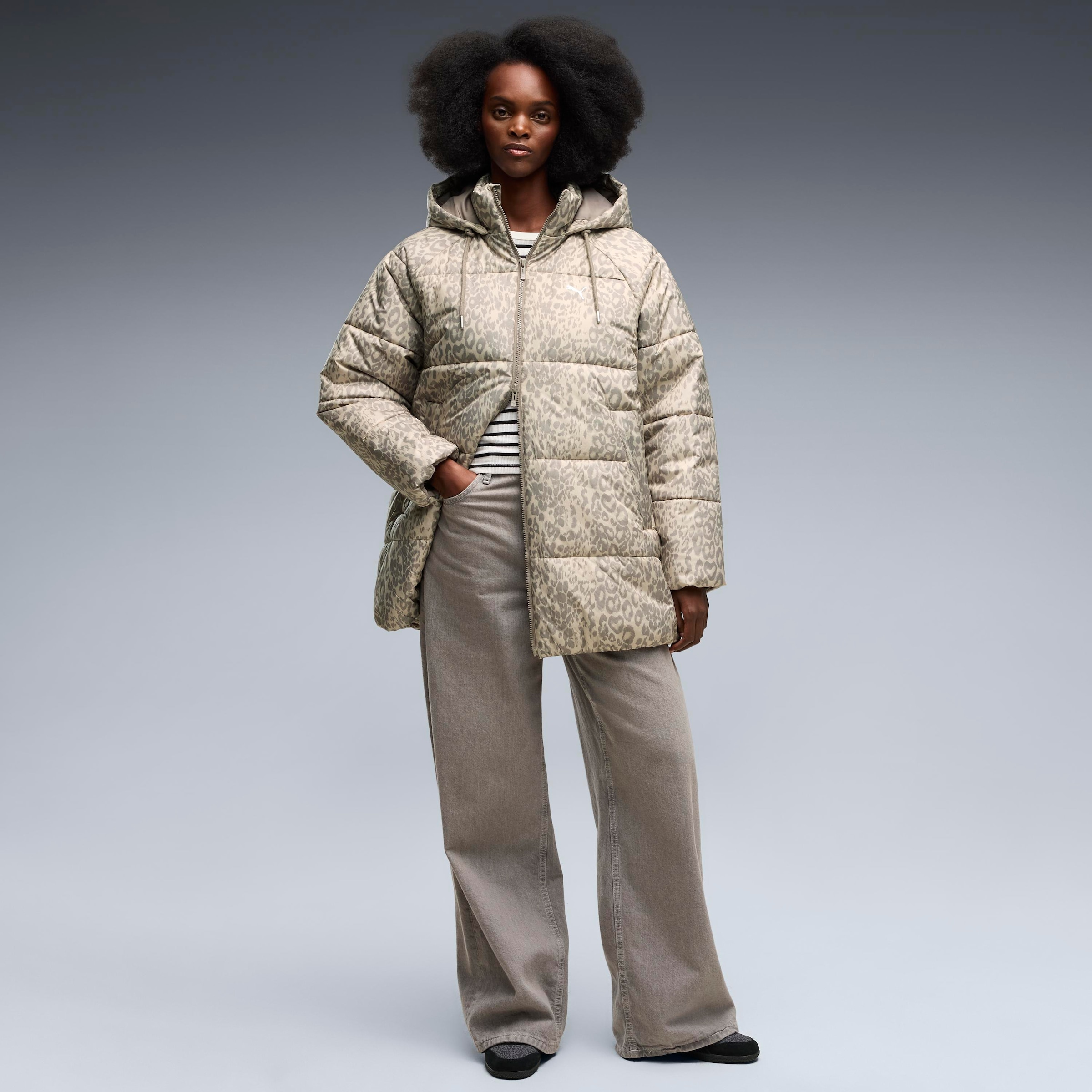 PUMA Winterjacke »STYLE PADDED JACKET W« mit Kapuze mit Kapuze, wasserabweisendes Material, mit Reißverschluss