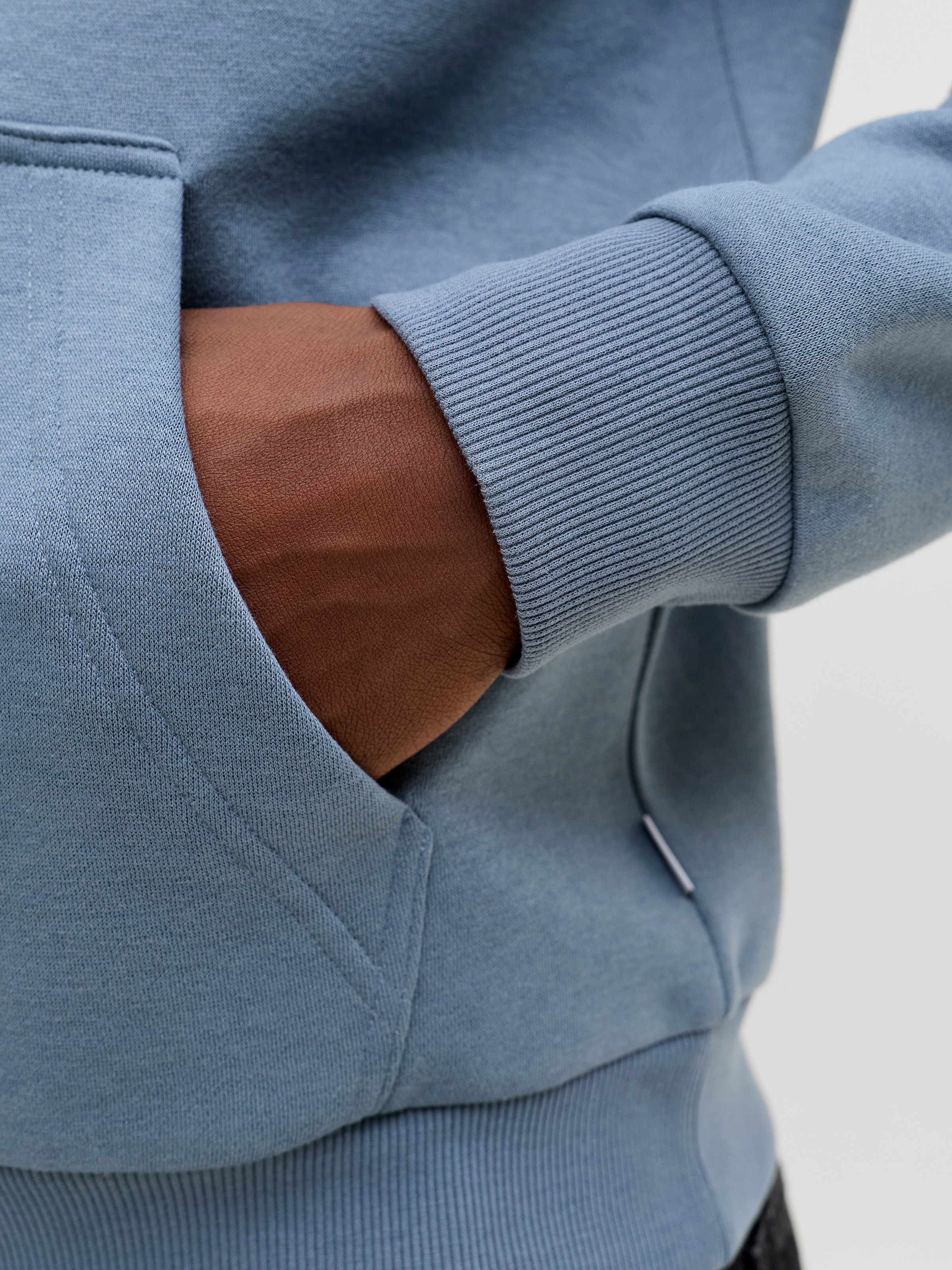 Jack & Jones Kapuzensweatshirt »JJEBRADLEY SWEAT HOOD NOOS«, Materialmix, relaxed fit
